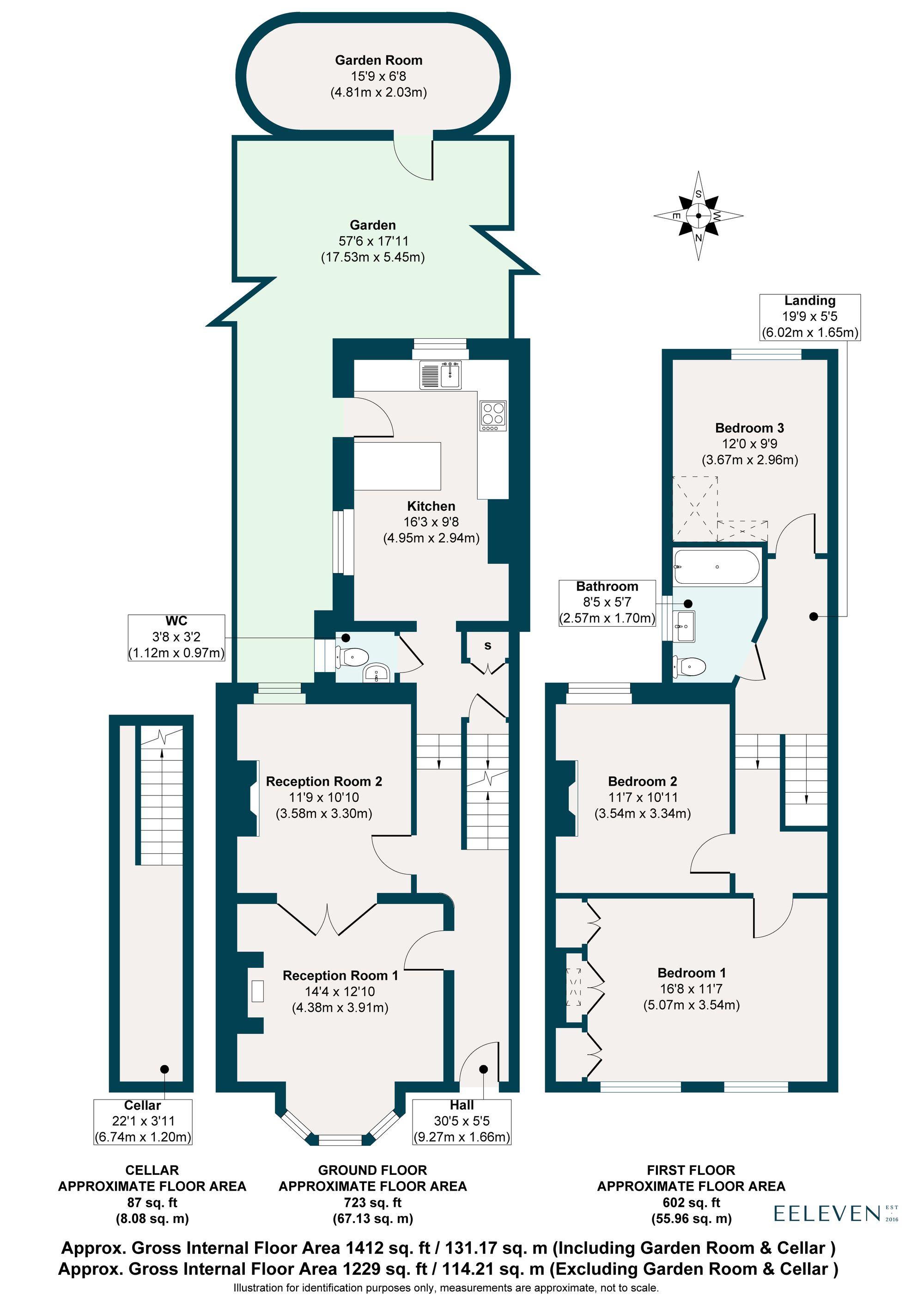 3 bed terraced house for sale in Leyspring Road, Bushwood, London, E11 - Property floorplan