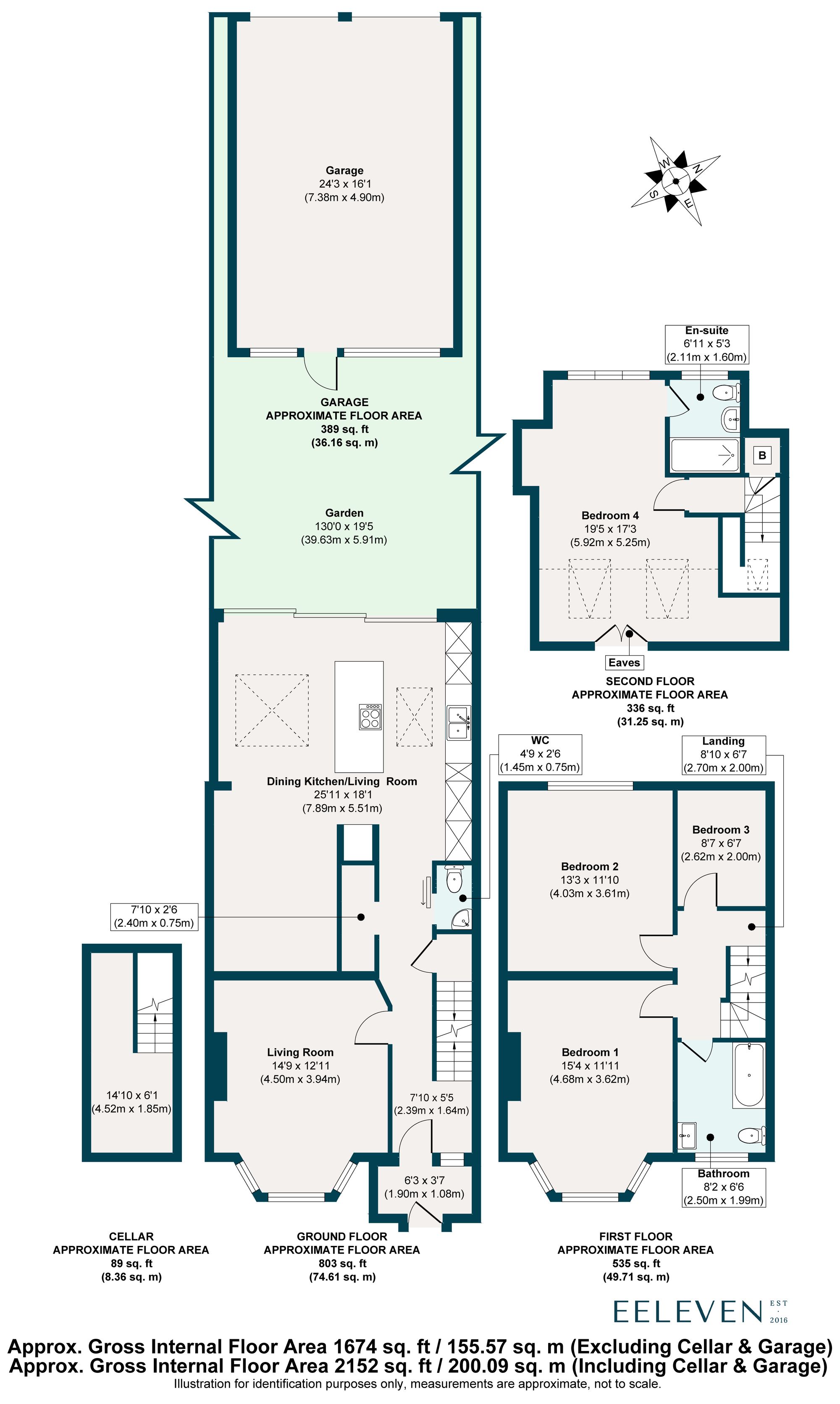 4 bed terraced house for sale in Belgrave Road, Wanstead, London, E11 - Property floorplan