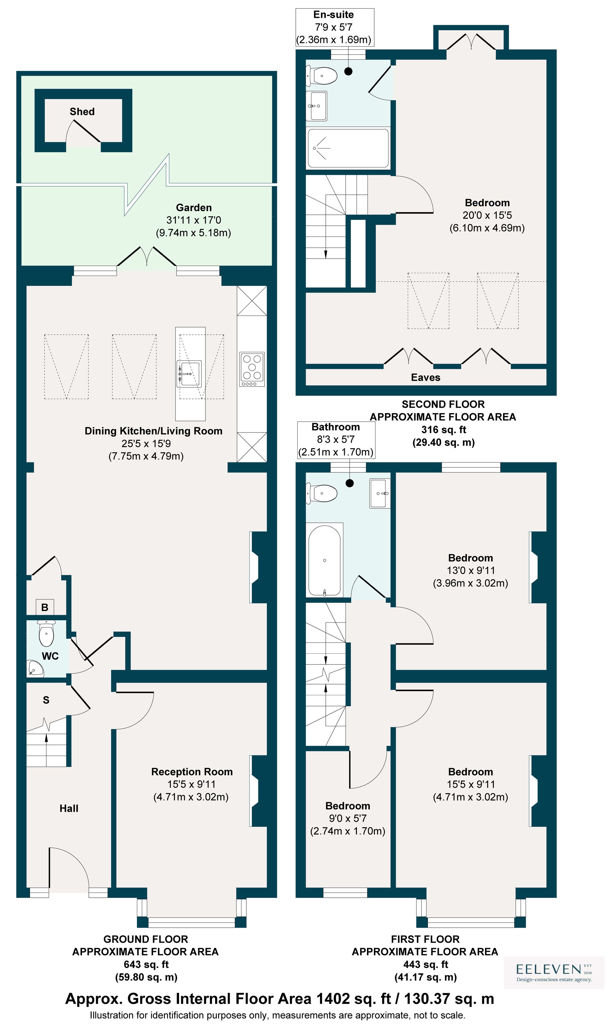 4 bed end of terrace house for sale in Goodman Road, Leyton, London, E10 - Property floorplan