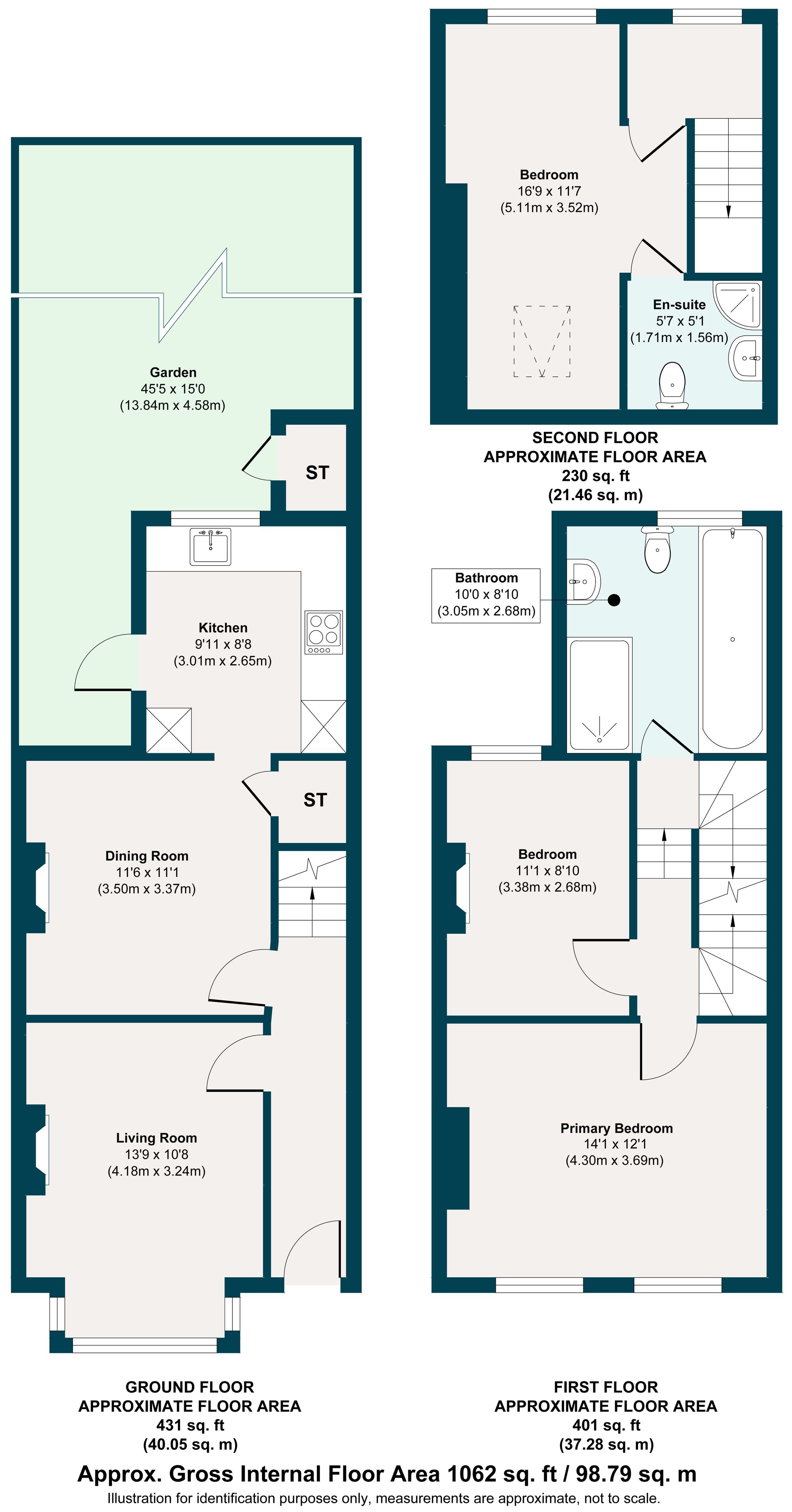 3 bed mid-terraced house for sale in Southwell Grove Road, Leytonstone, London E11 - Property floorplan