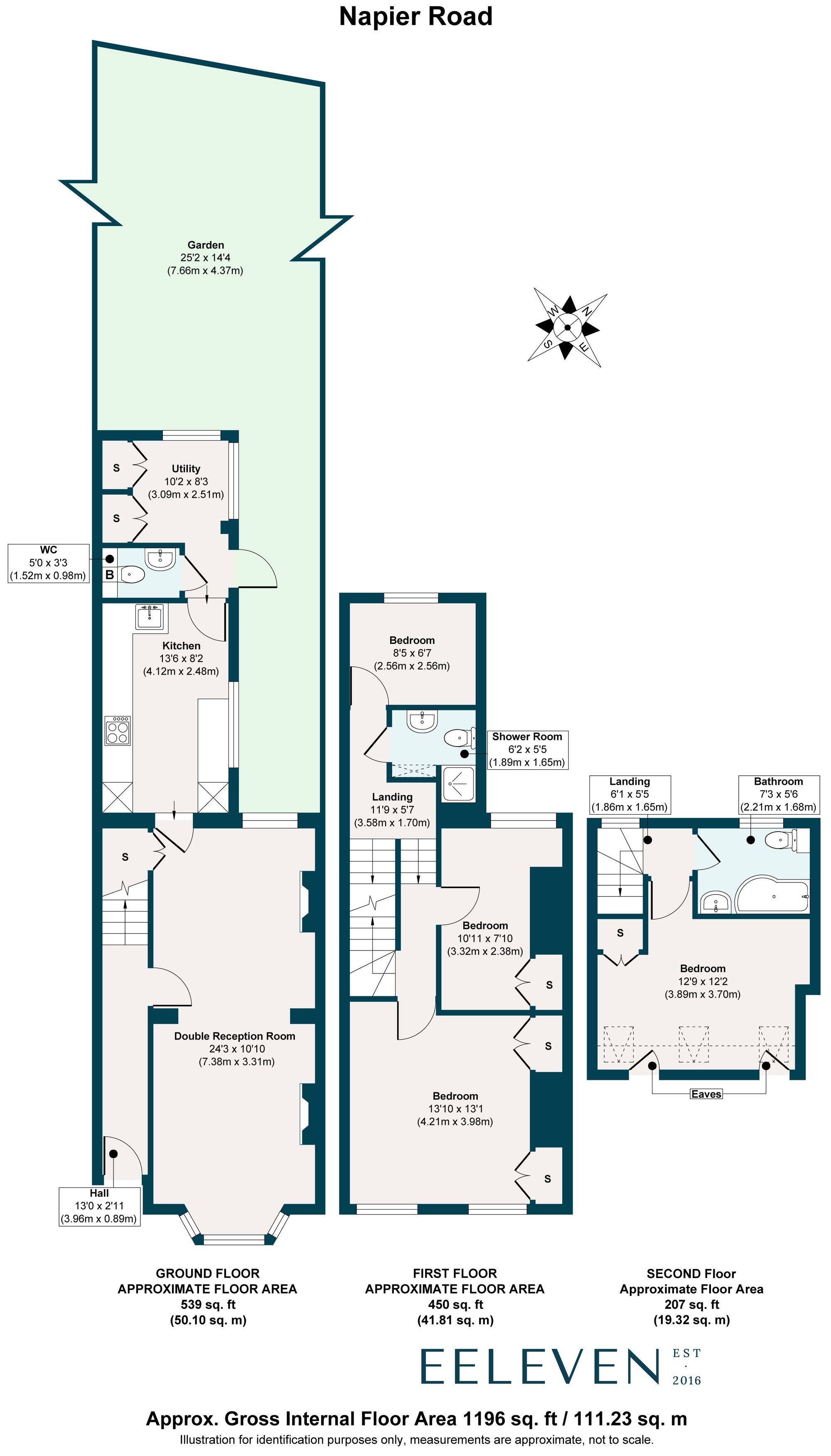 4 bed terraced house for sale in Napier Road, Leytonstone, London, E11 - Property floorplan