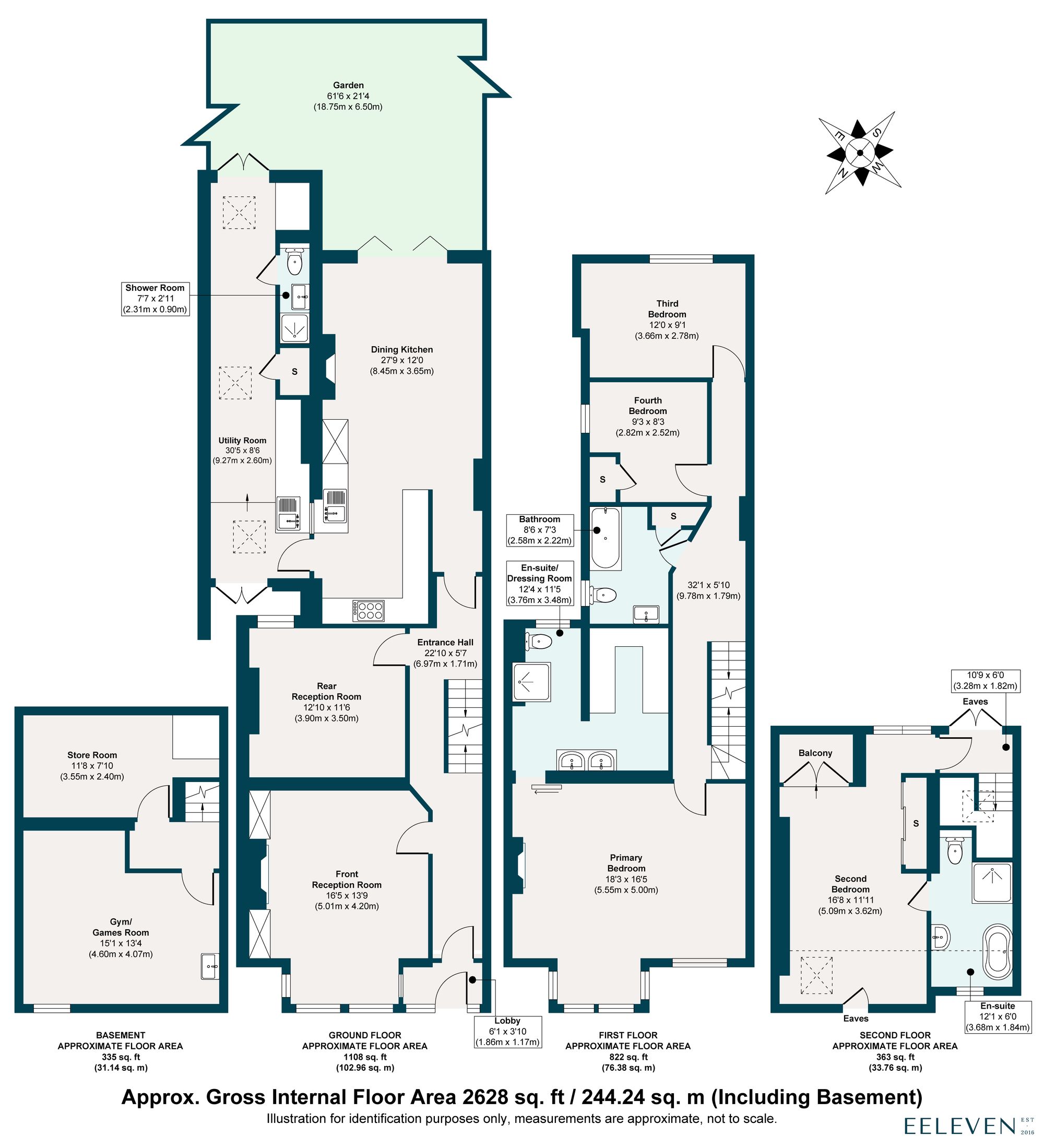 4 bed end of terrace house for sale in Preston Road, Upper Leytonstone, London, E11 - Property floorplan