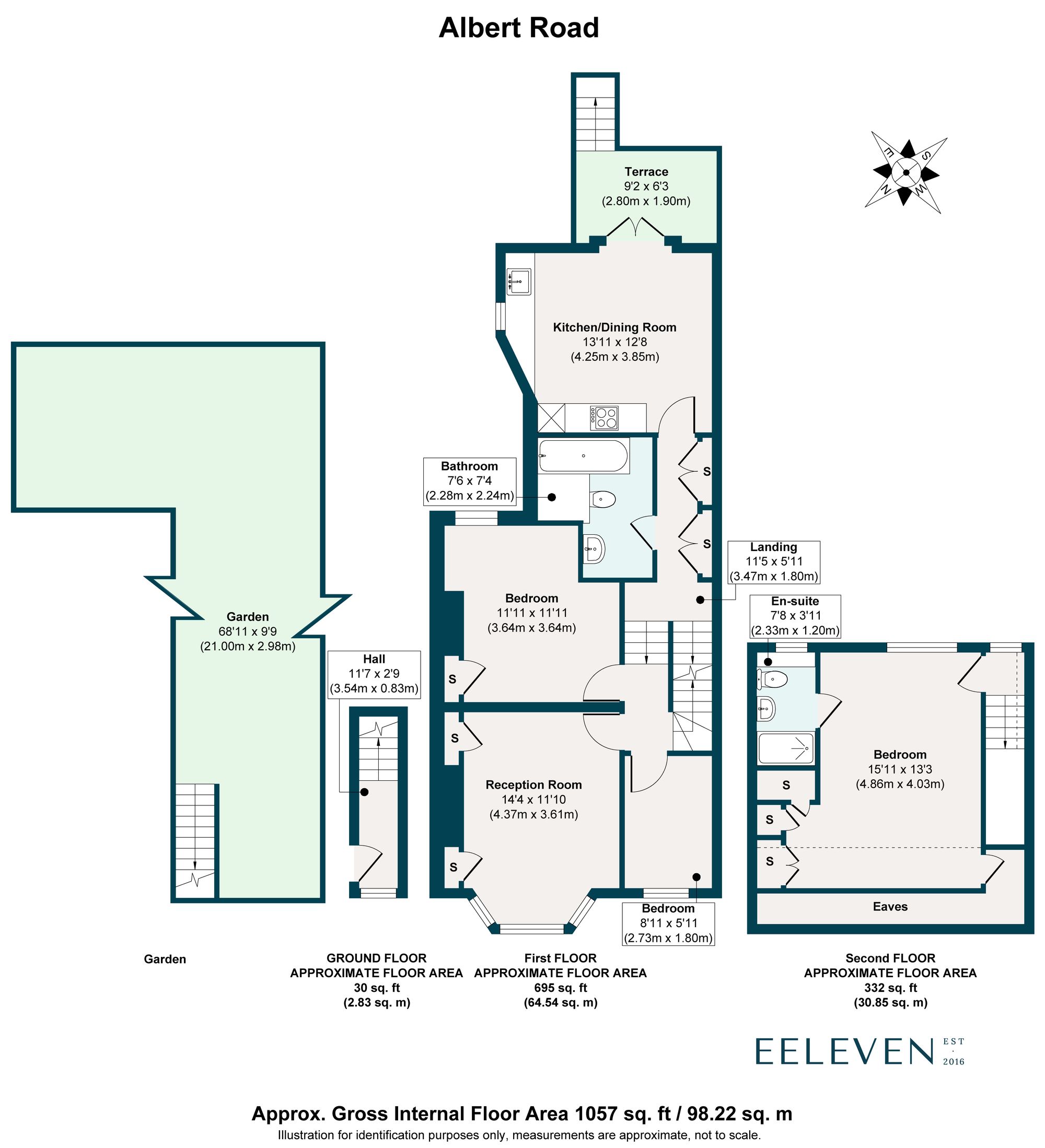 3 bed maisonette for sale in Albert Road, Leyton, London, E10 - Property floorplan