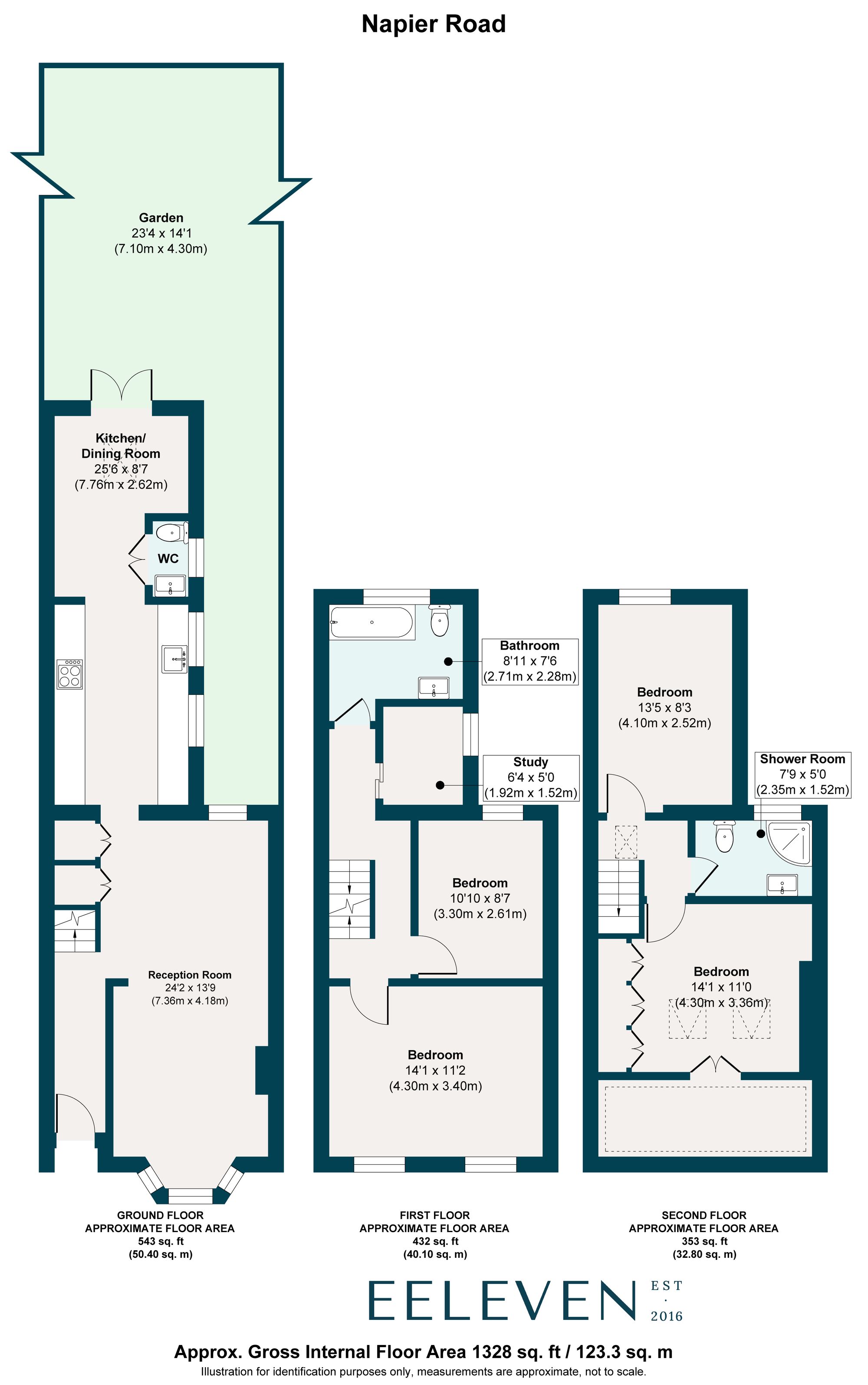 4 bed terraced house for sale in Napier Road, Leytonstone, London, E11 - Property floorplan