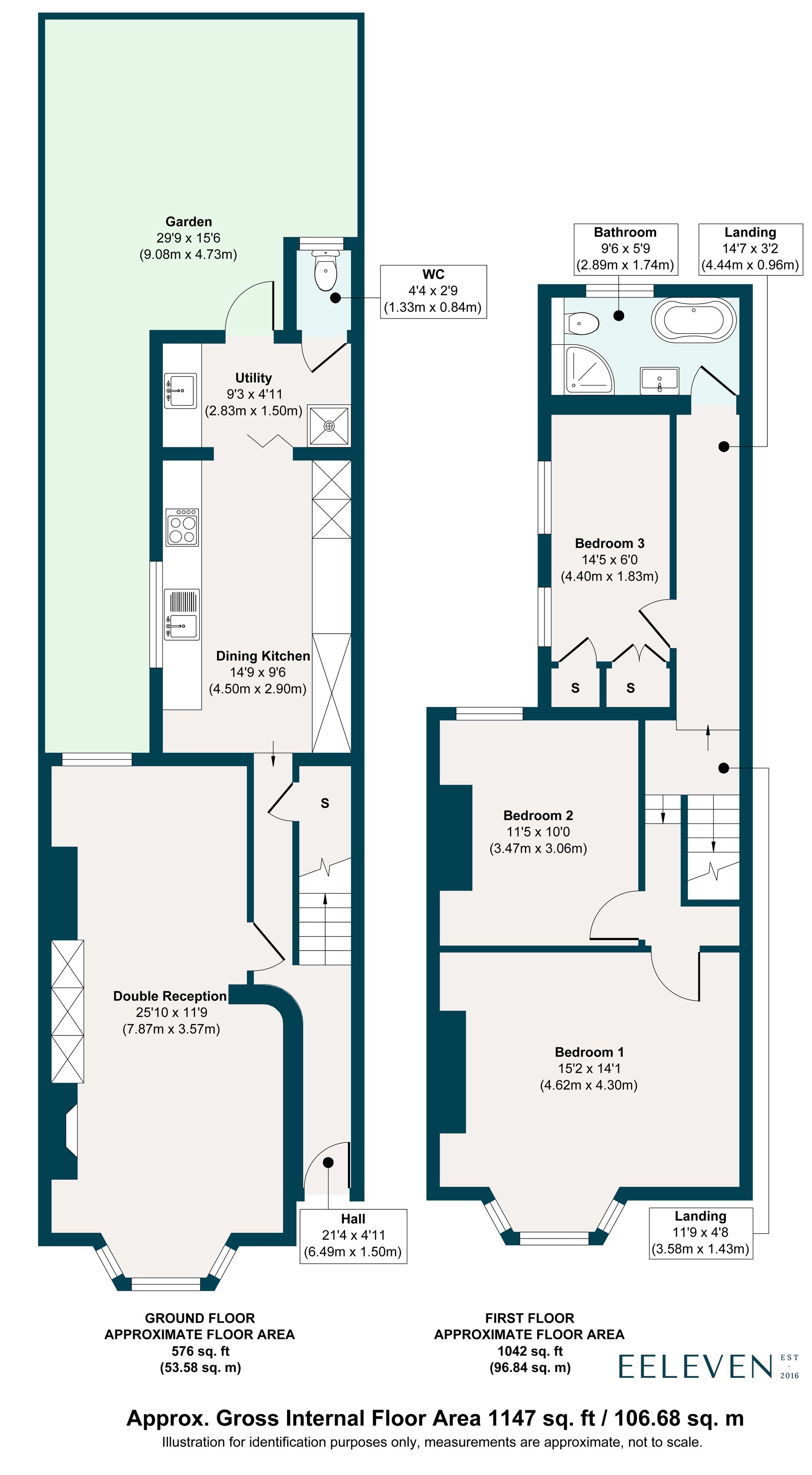 3 bed terraced house for sale in Ashville Road, Leytonstone, London, E11 - Property floorplan