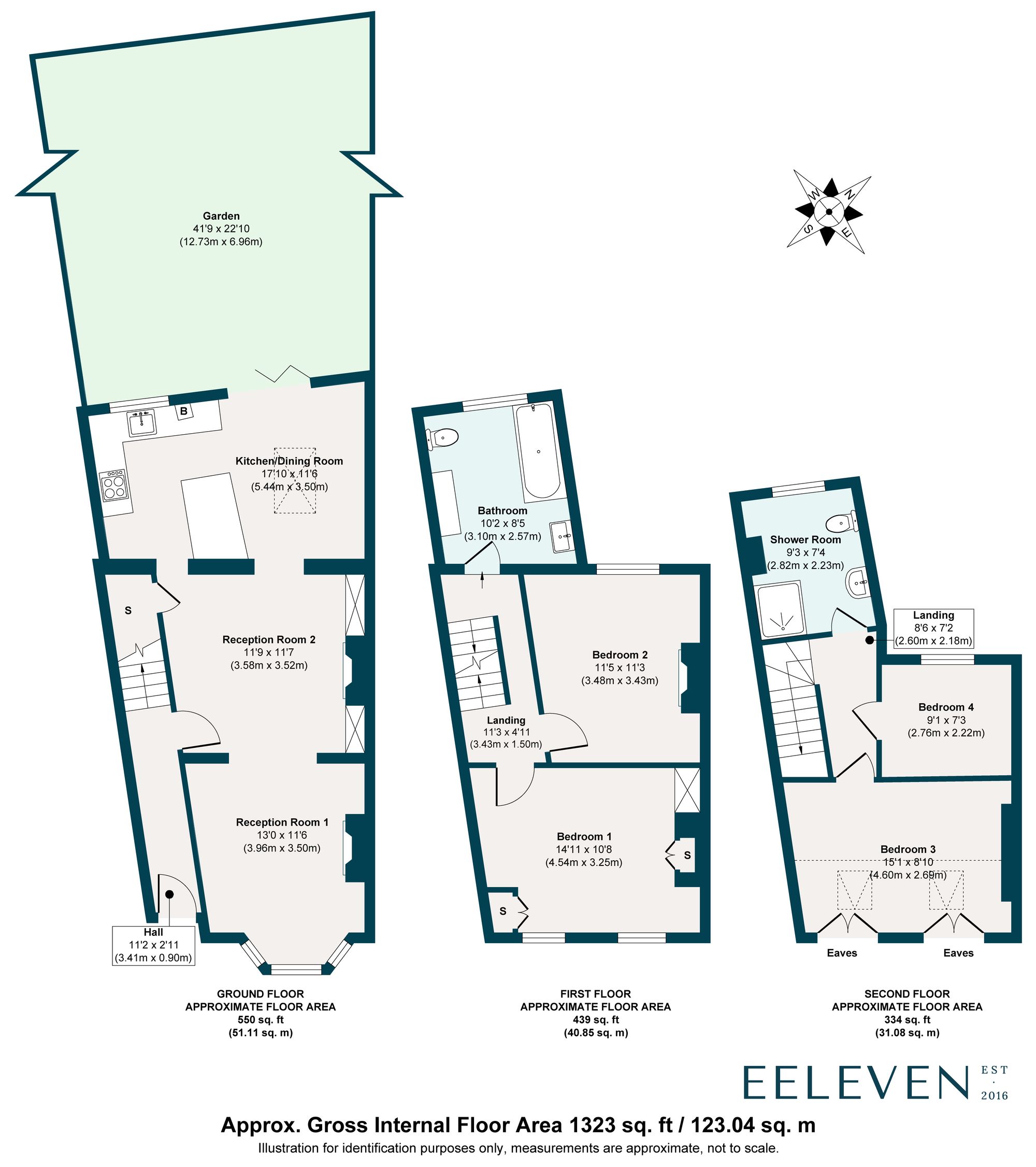 4 bed terraced house for sale in Farmer Road, Leyton, London, E10 - Property floorplan