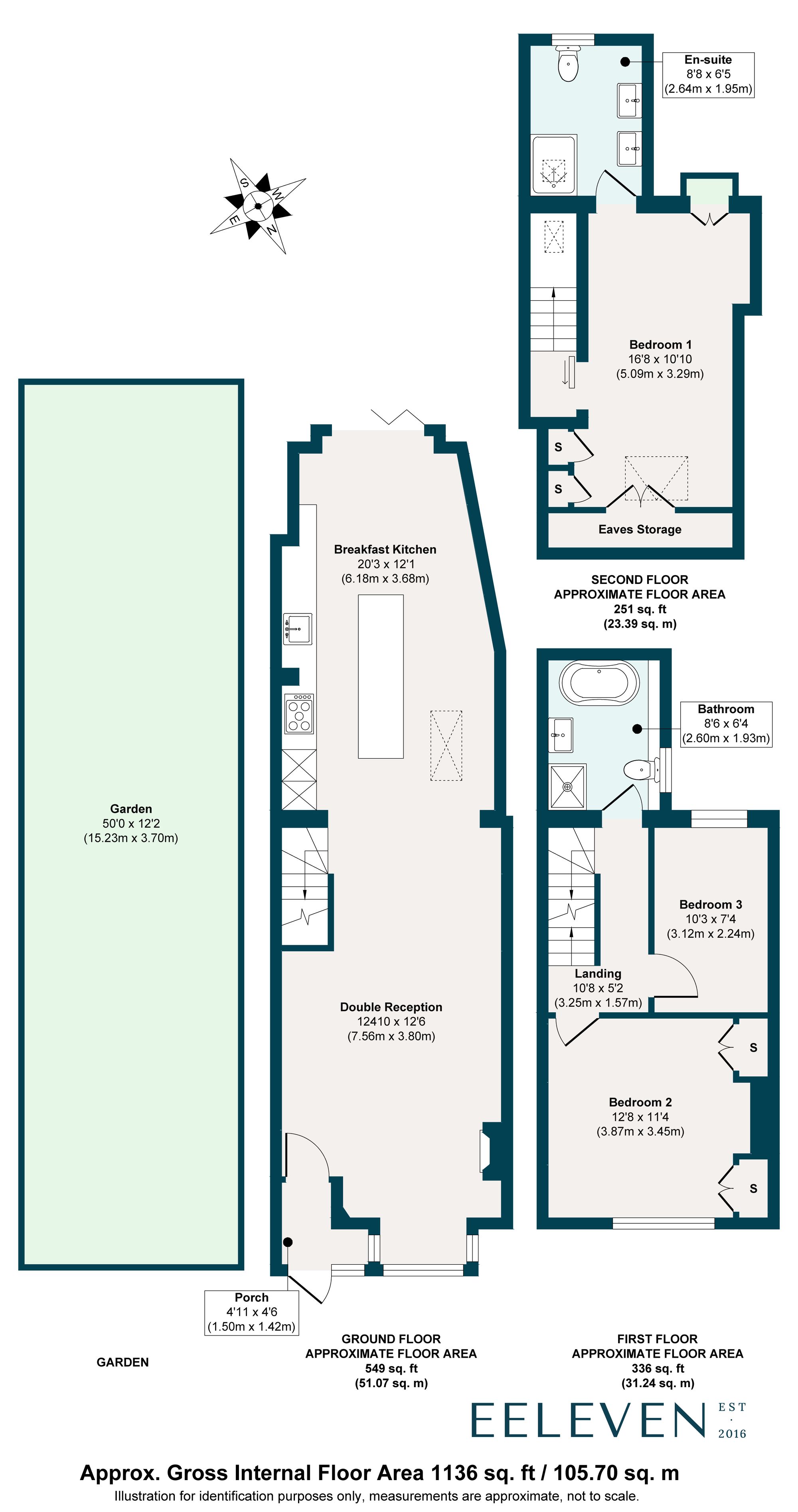 3 bed mid-terraced house for sale in Harrow Road, Leytonstone, London, E11 - Property floorplan