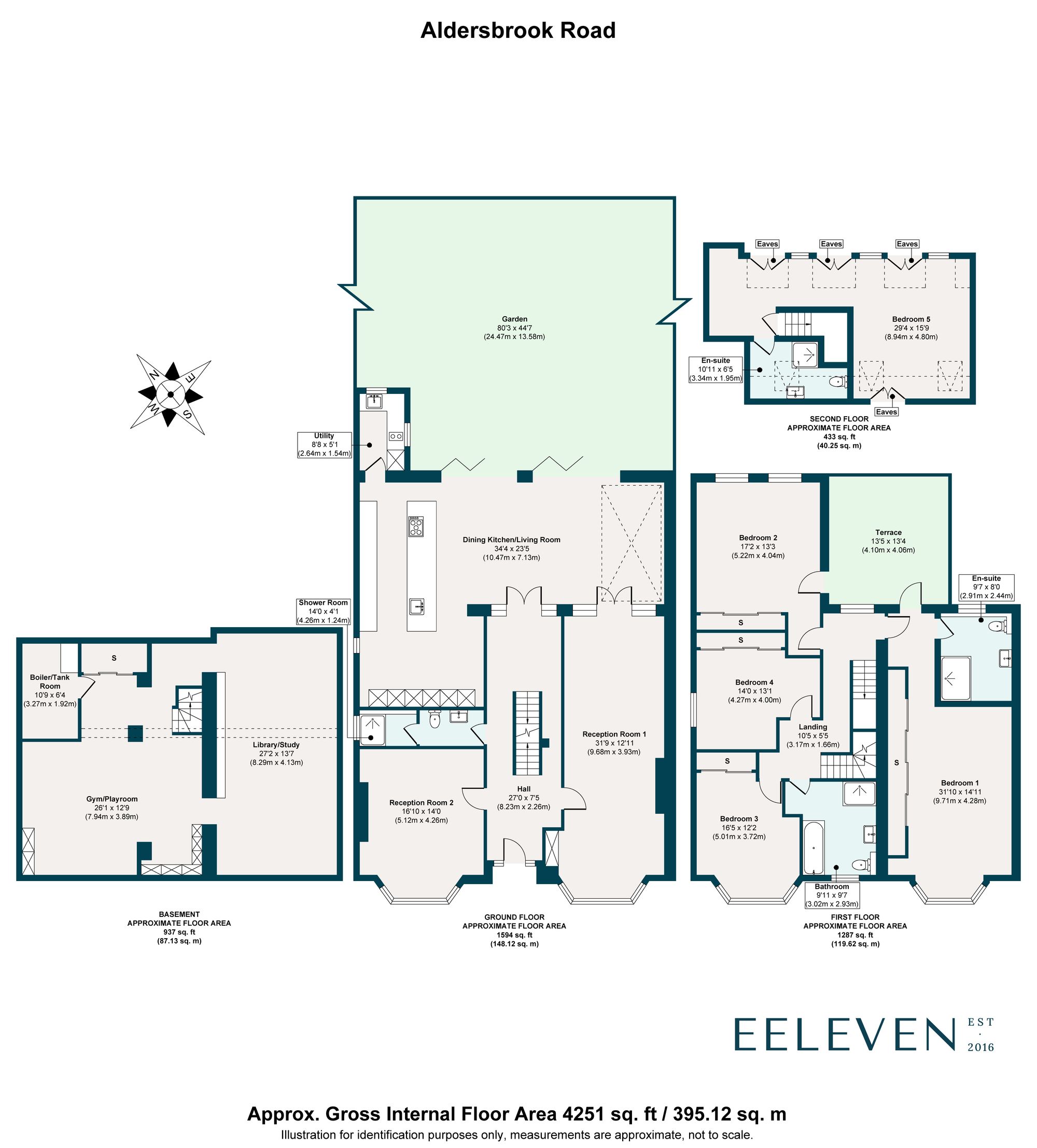 5 bed semi-detached house for sale in Aldersbrook Road, Aldersbrook, London, E12 - Property floorplan