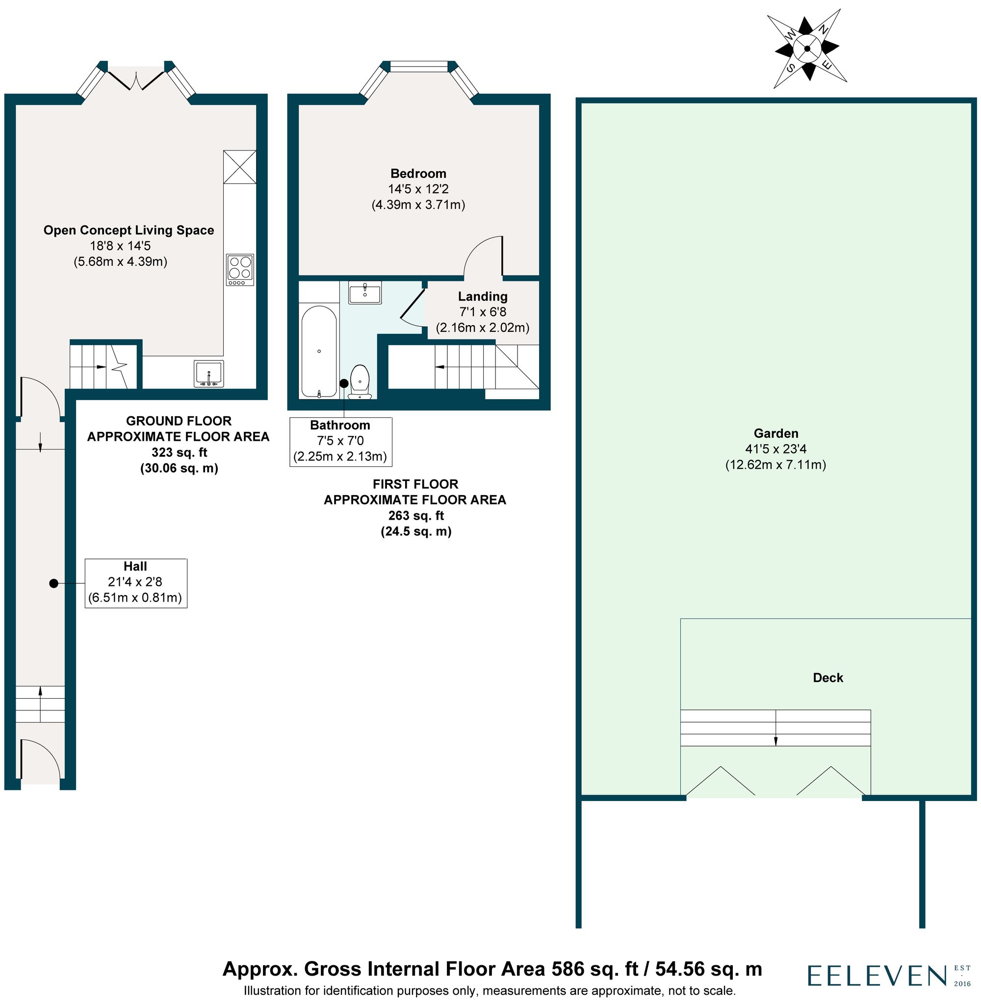 1 bed flat for sale in Chadwick Road, Upper Leytonstone, London, E11 - Property floorplan