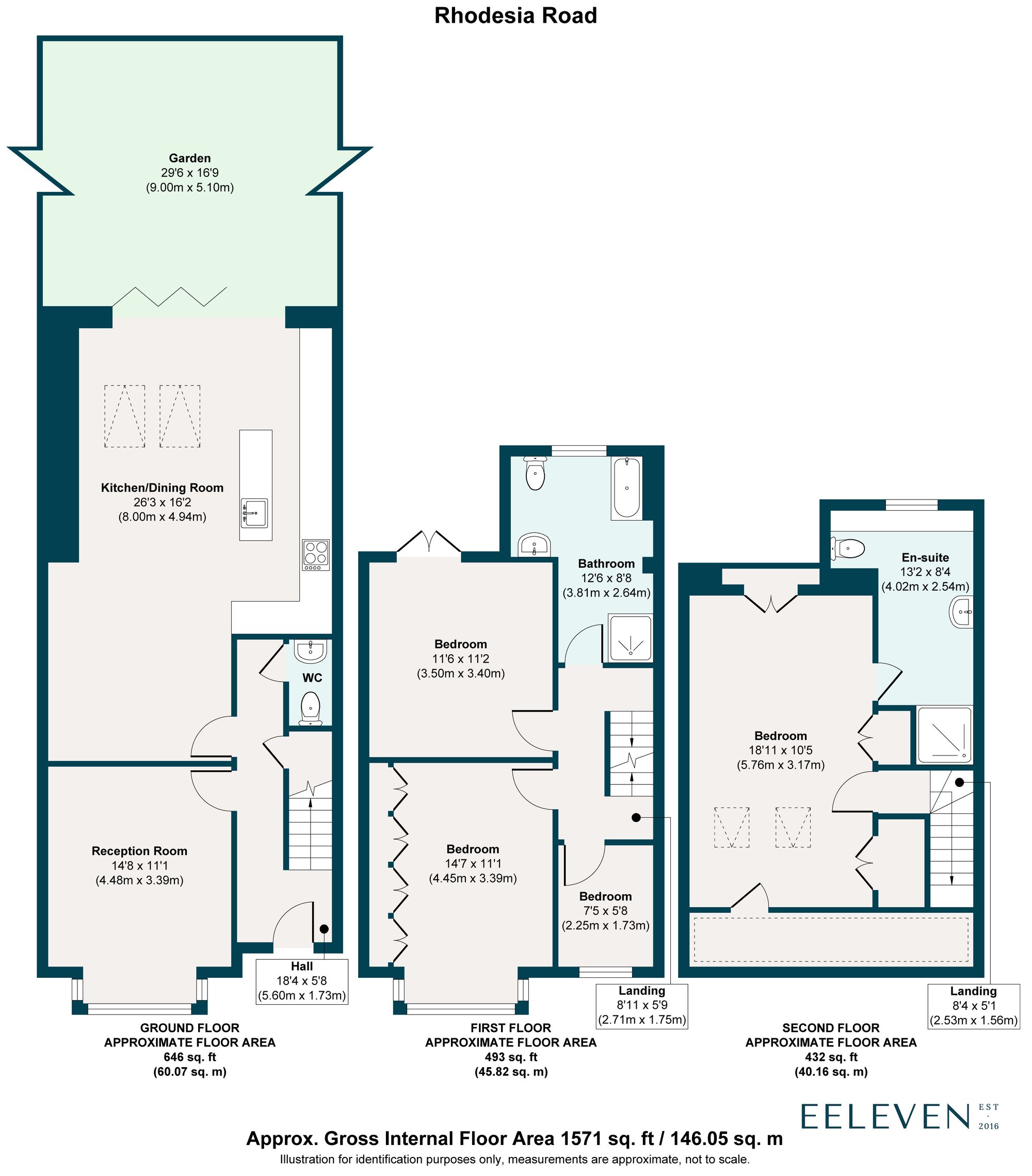 4 bed terraced house for sale in Rhodesia Road, Leytonstone, London, E11 - Property floorplan