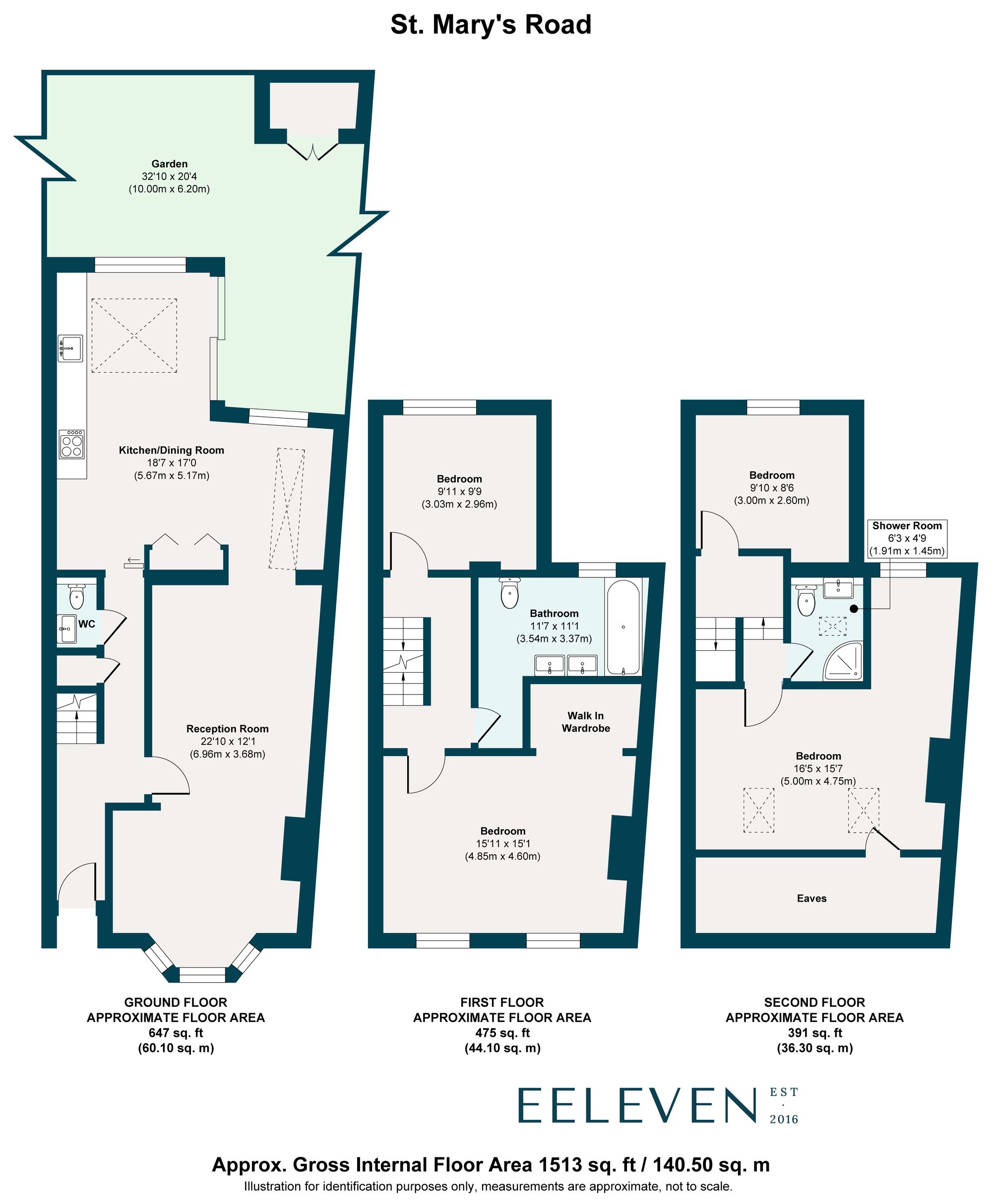 4 bed terraced house for sale in St. Mary's Road, Leyton, London, E10 - Property floorplan