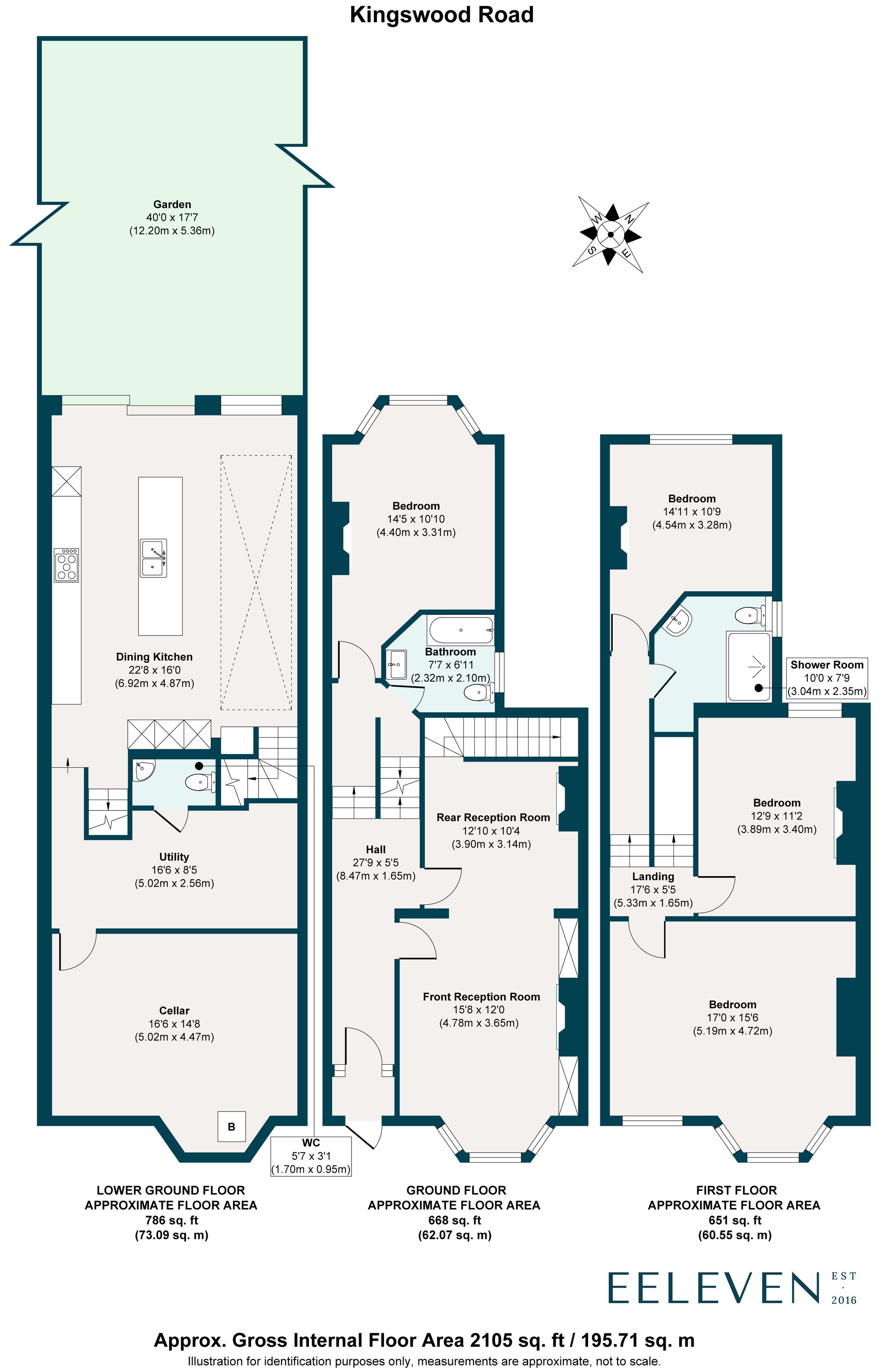 4 bed terraced house for sale in Kingswood Road, Upper Leytonstone, London, E11 - Property floorplan