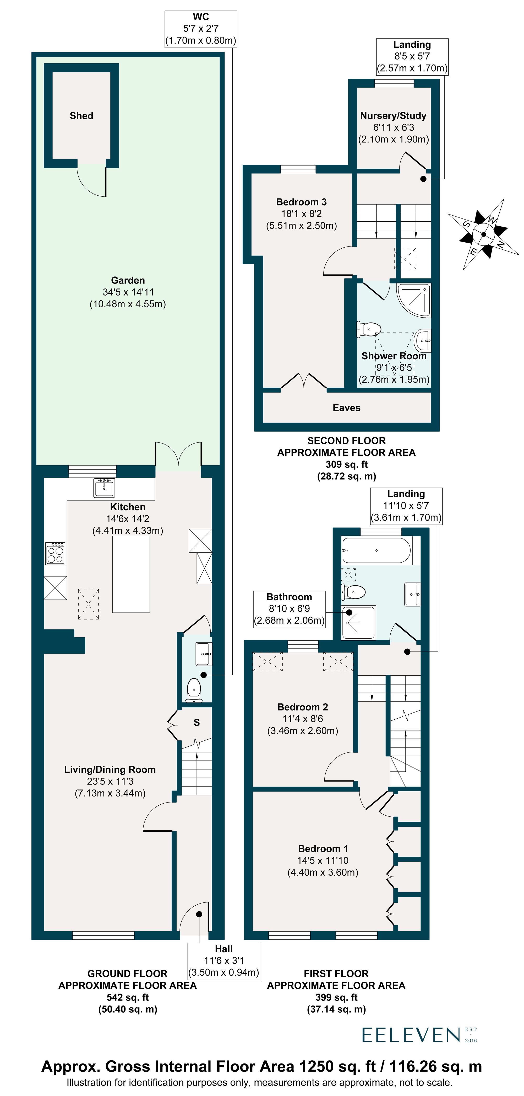 3 bed terraced house for sale in Ash Road, Maryland, London, E15 - Property floorplan