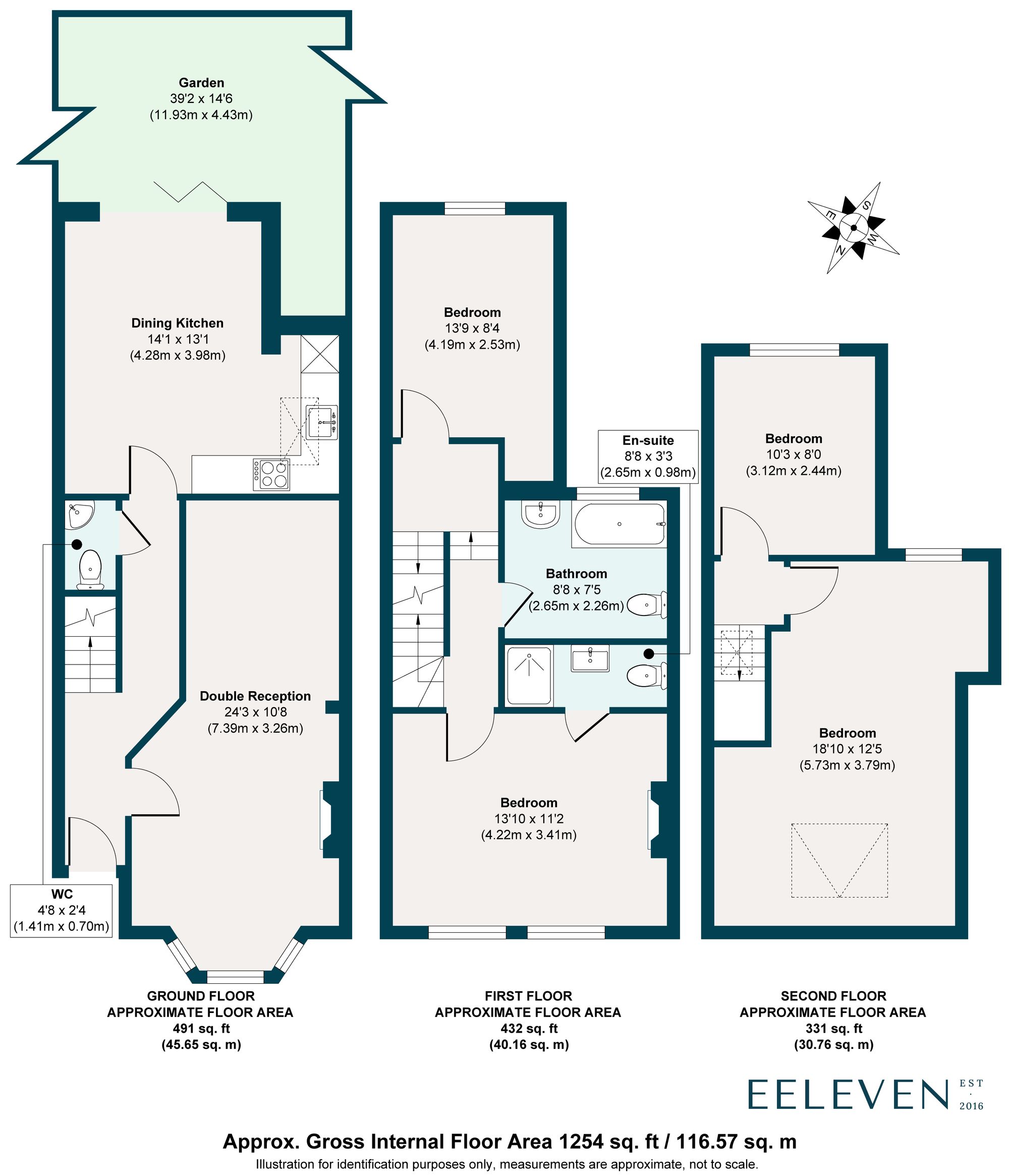 4 bed mid-terraced house for sale in Cary Road, Leytonstone, London, E11 - Property floorplan