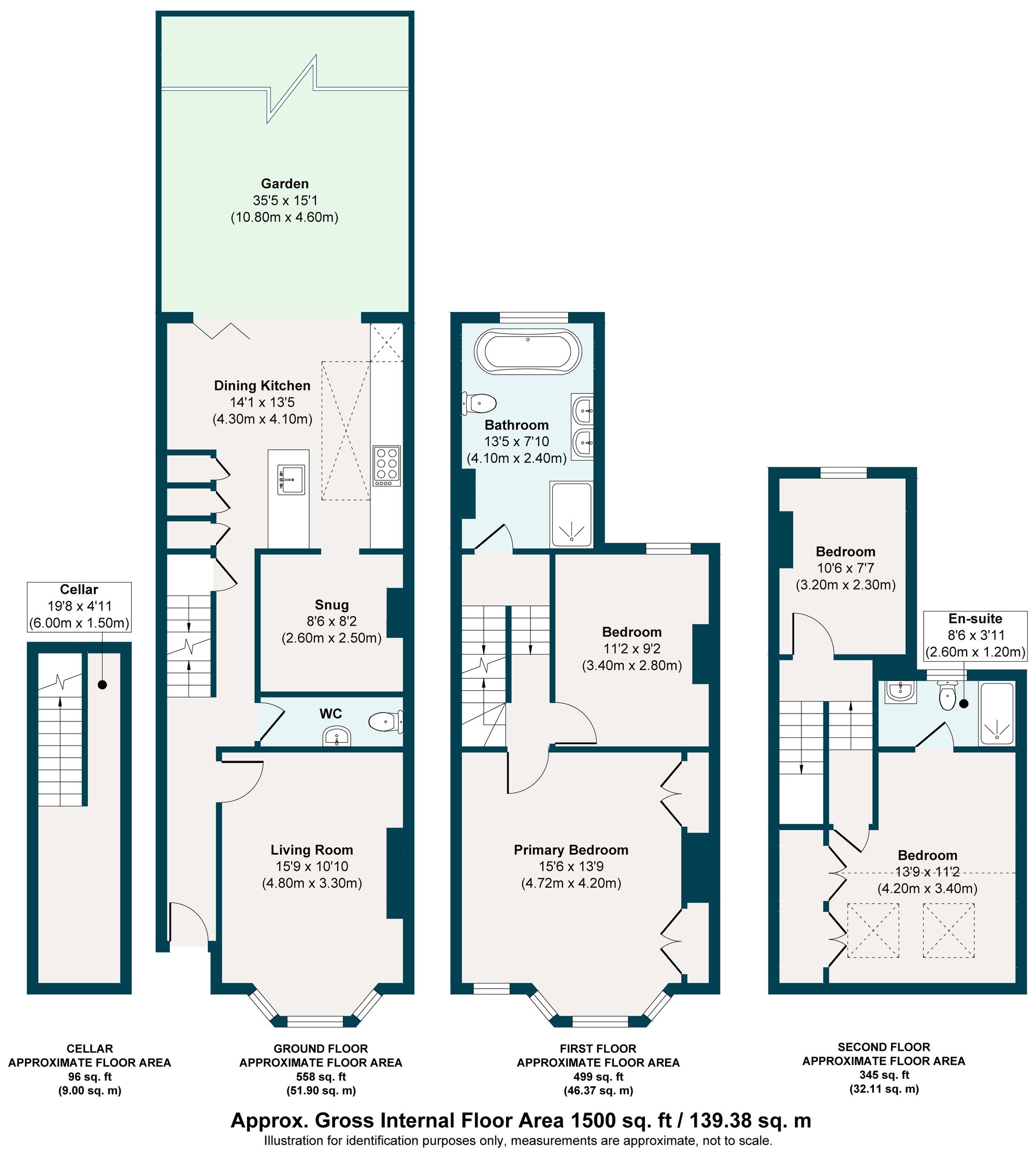 4 bed terraced house for sale in Thorpe Road, Forest Gate, London, E7 - Property floorplan