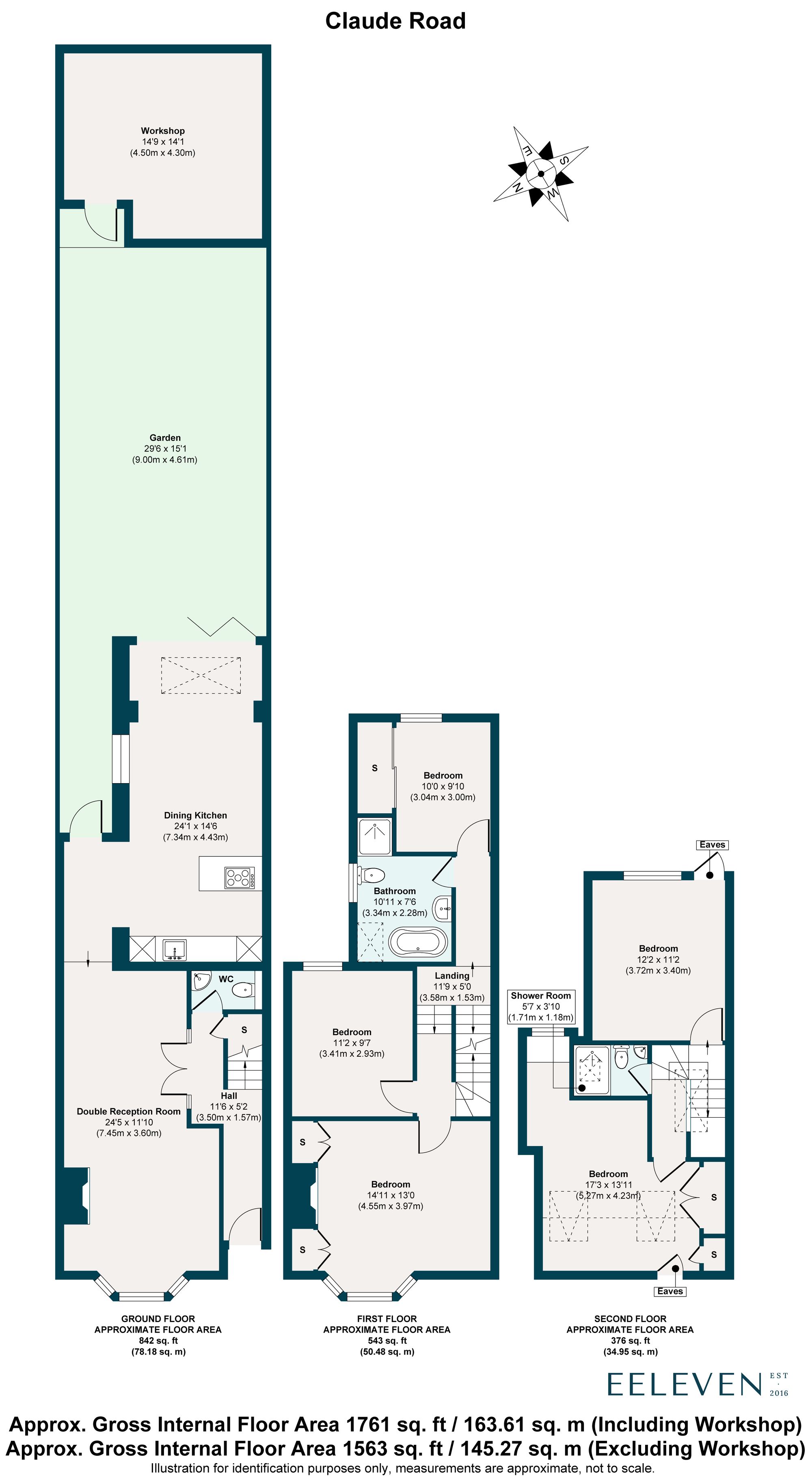 5 bed terraced house for sale in Claude Road, Leyton, London, E10 - Property floorplan