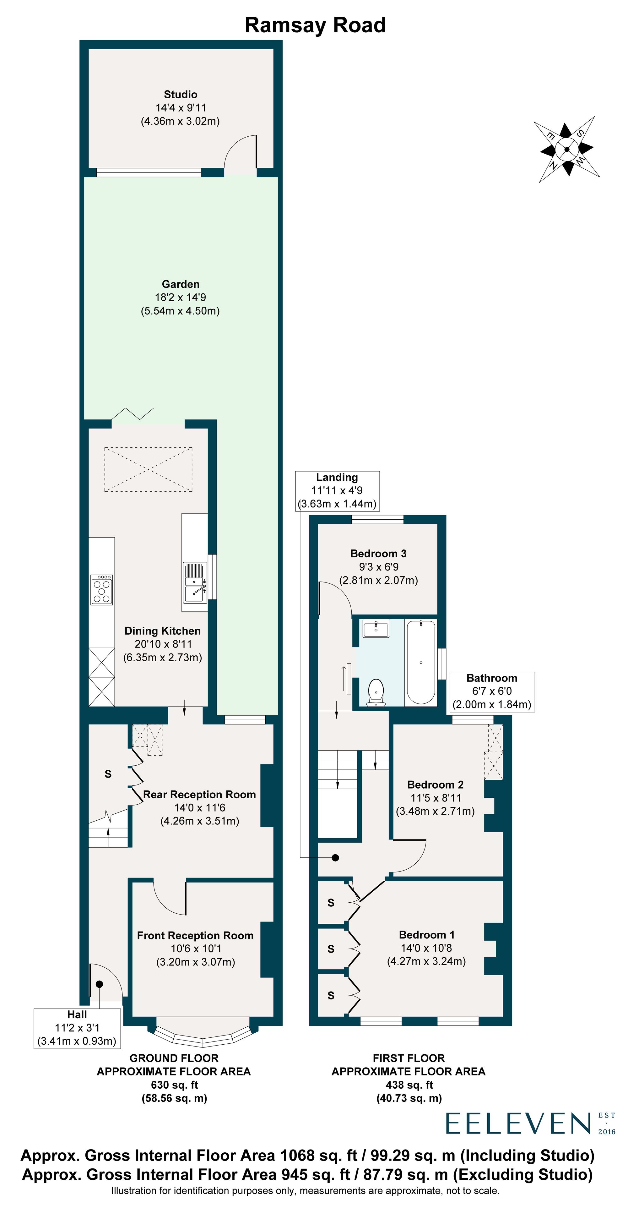 3 bed terraced house for sale in Ramsay Road, Forest Gate, London, E7 - Property floorplan