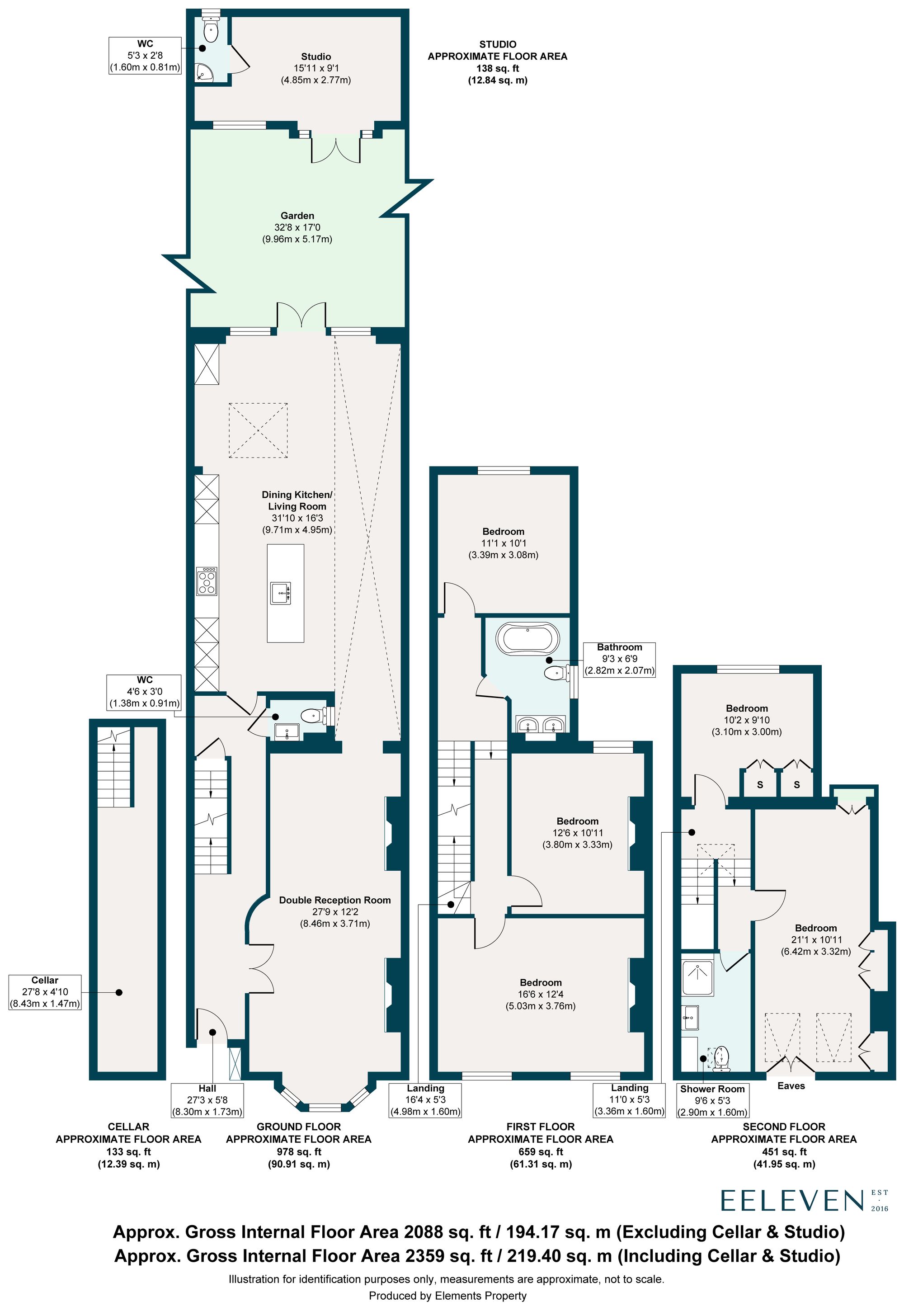 5 bed terraced house for sale in Leyspring Road, Bushwood, London, E11 - Property floorplan