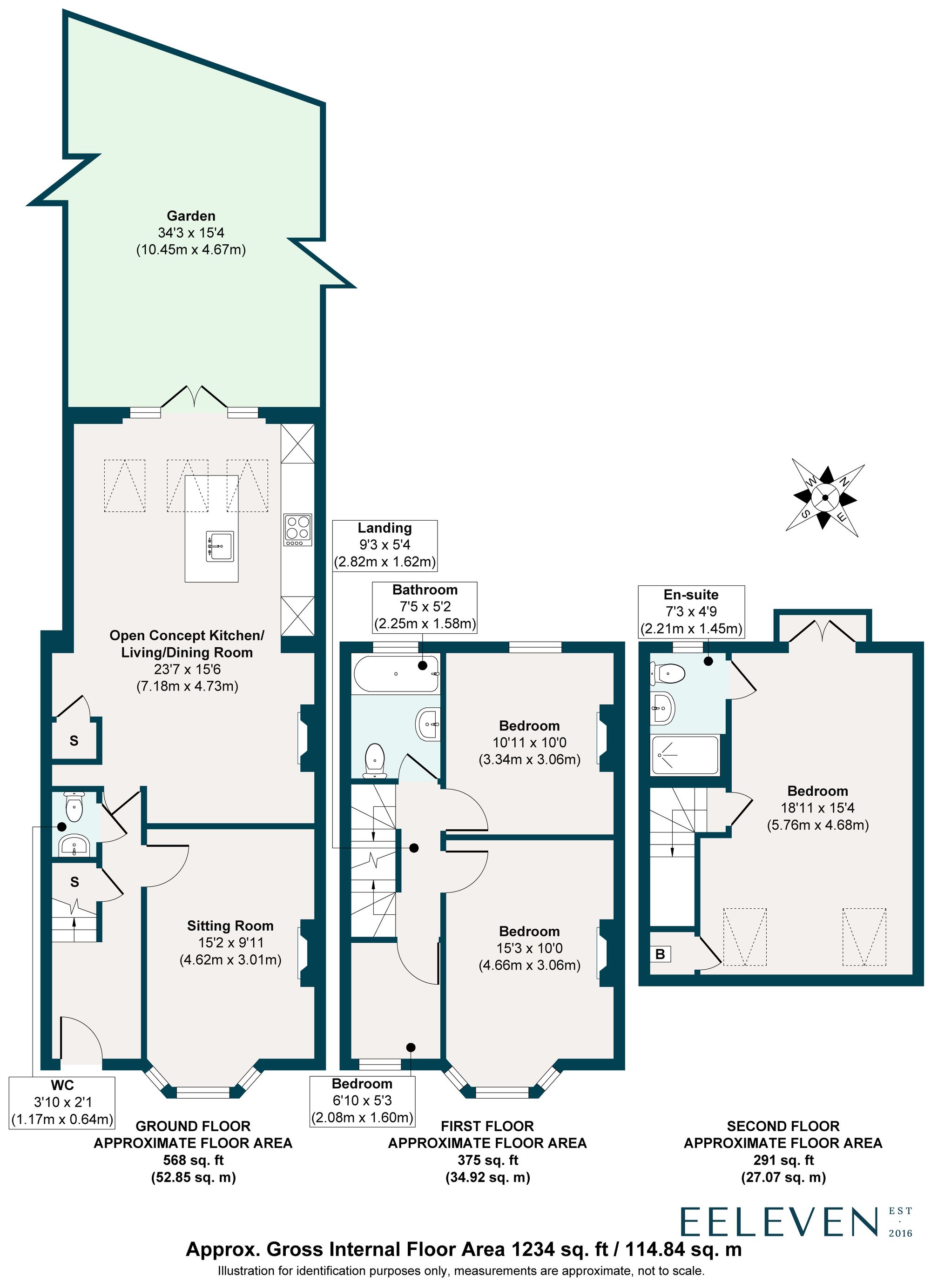 4 bed mid-terraced house for sale in Morley Road, Leyton, London, E10 - Property floorplan