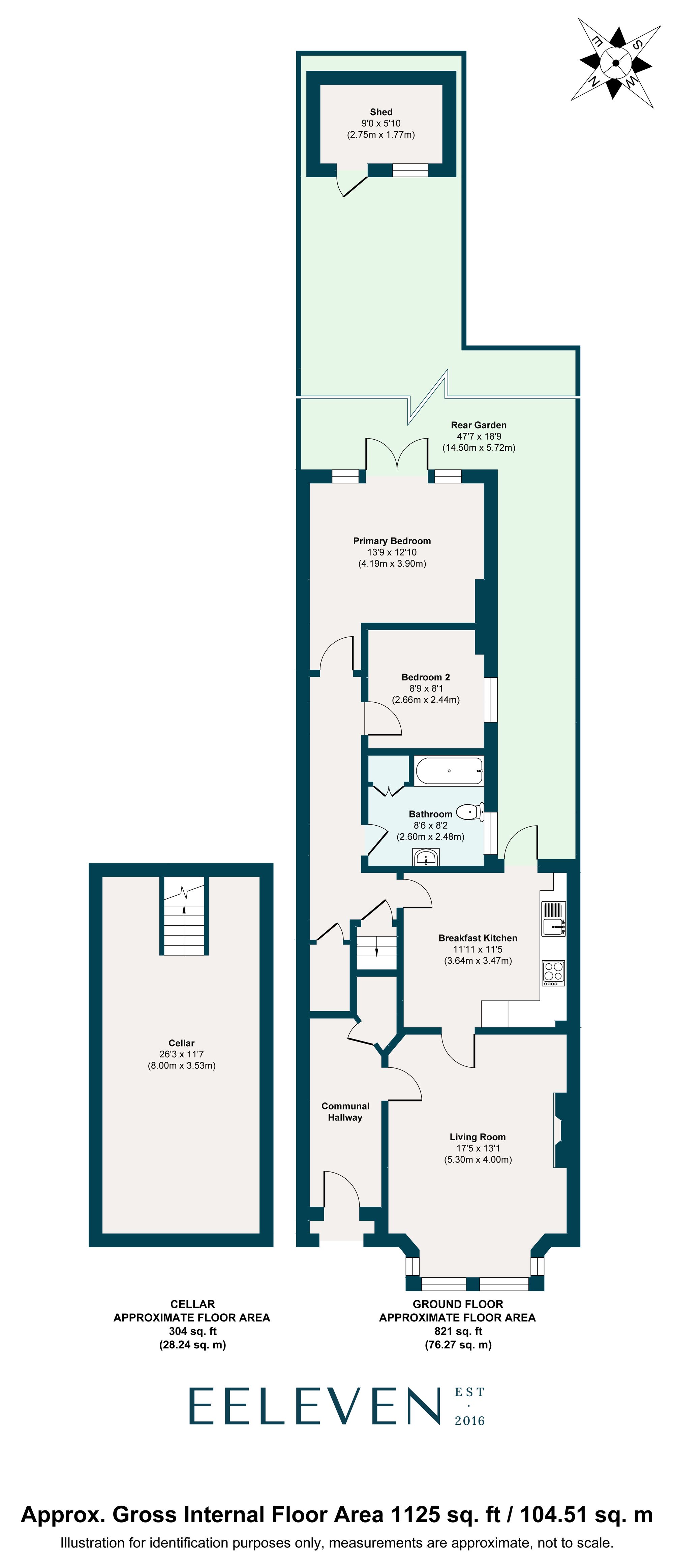 2 bed flat for sale in Forest Glade, Upper Leytonstone, London, E11 - Property floorplan