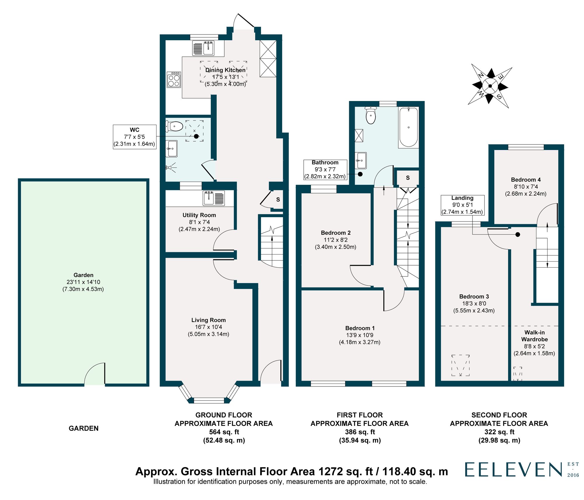 4 bed terraced house for sale in Farmer Road, Leyton, London, E10 - Property floorplan