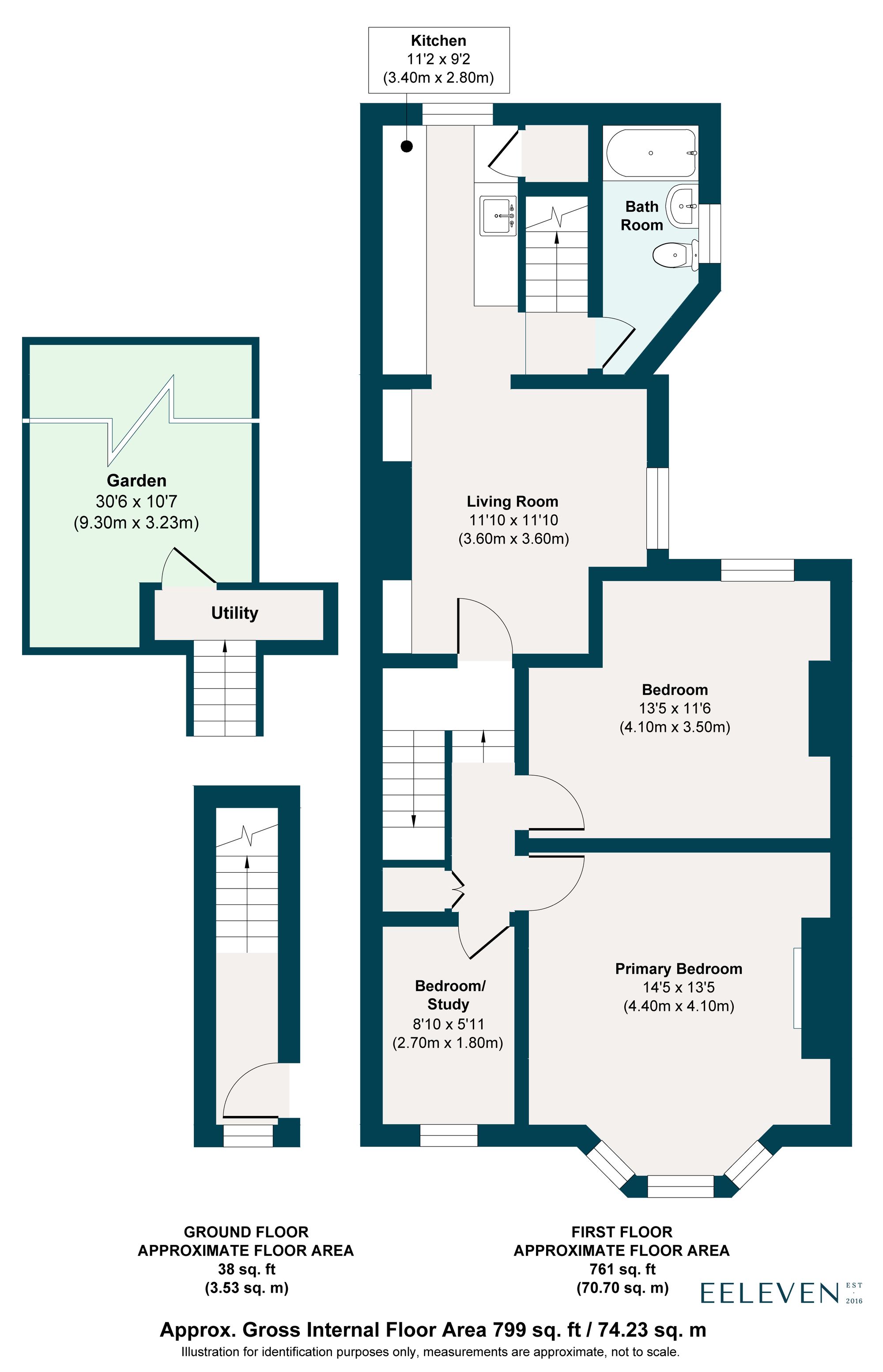 3 bed maisonette for sale in Scotts Road, Leyton, London, E10 - Property floorplan