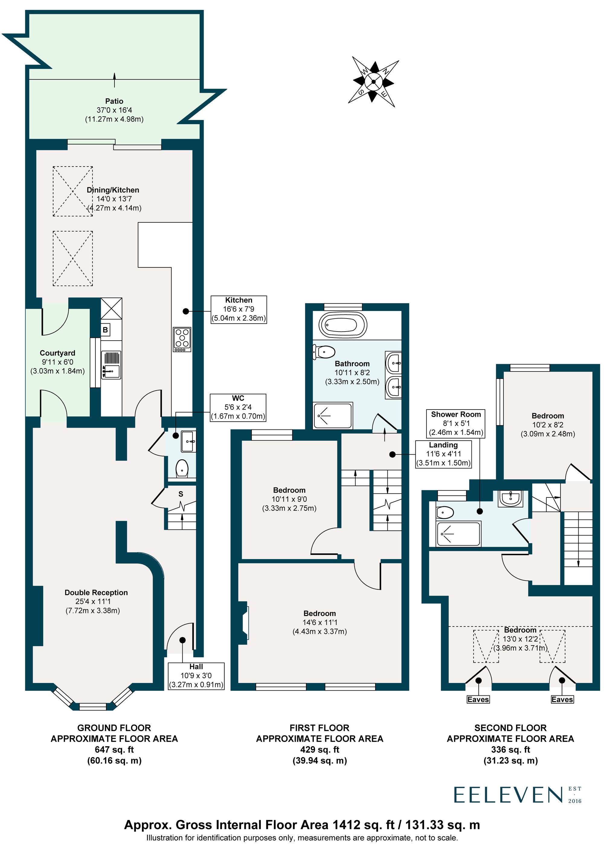 4 bed terraced house for sale in Morley Road, Leyton, London, E10 - Property floorplan