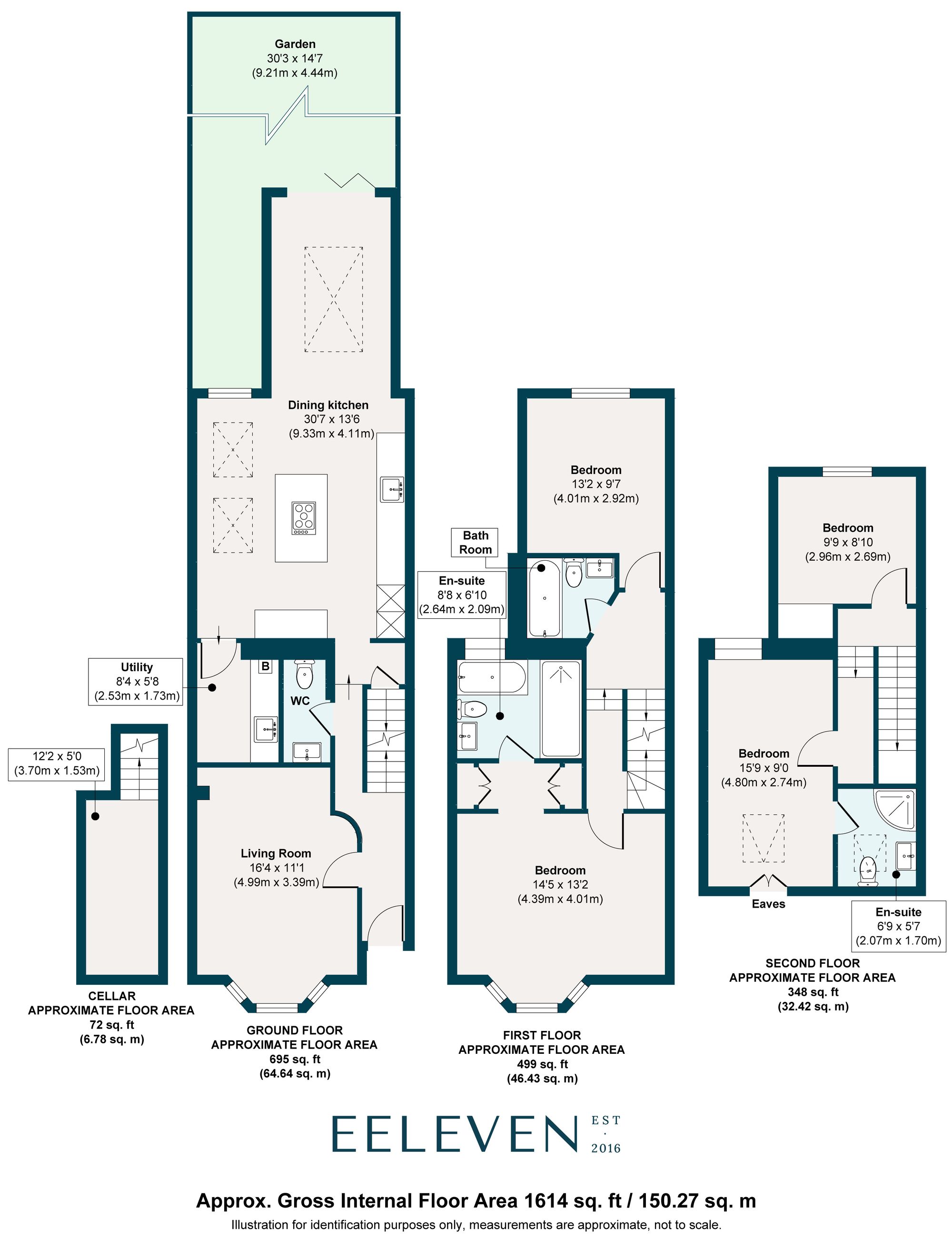 4 bed mid-terraced house for sale in St. Georges Road, Leyton, London, E10 - Property floorplan