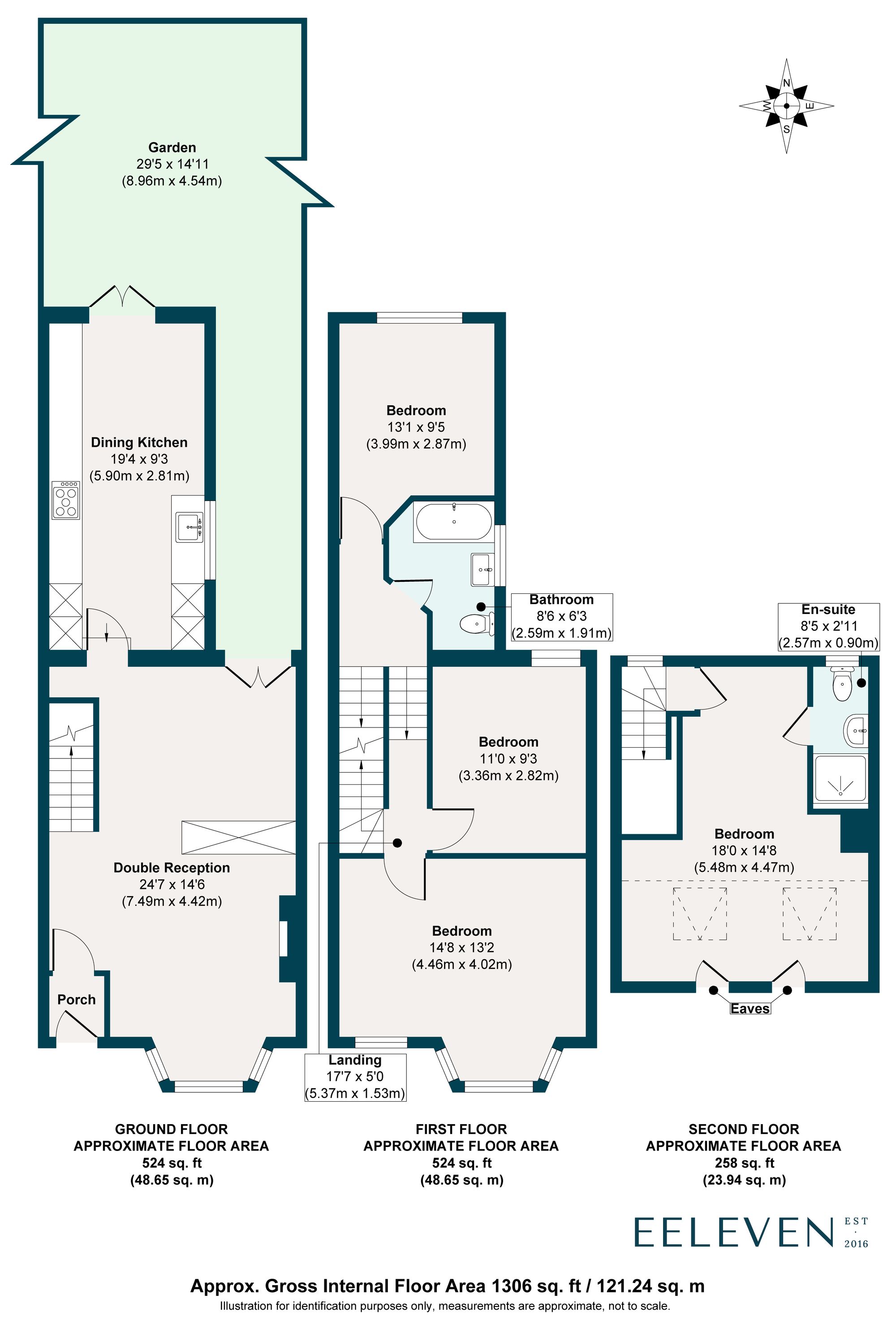 4 bed terraced house for sale in Malvern Road, London, E11 - Property floorplan