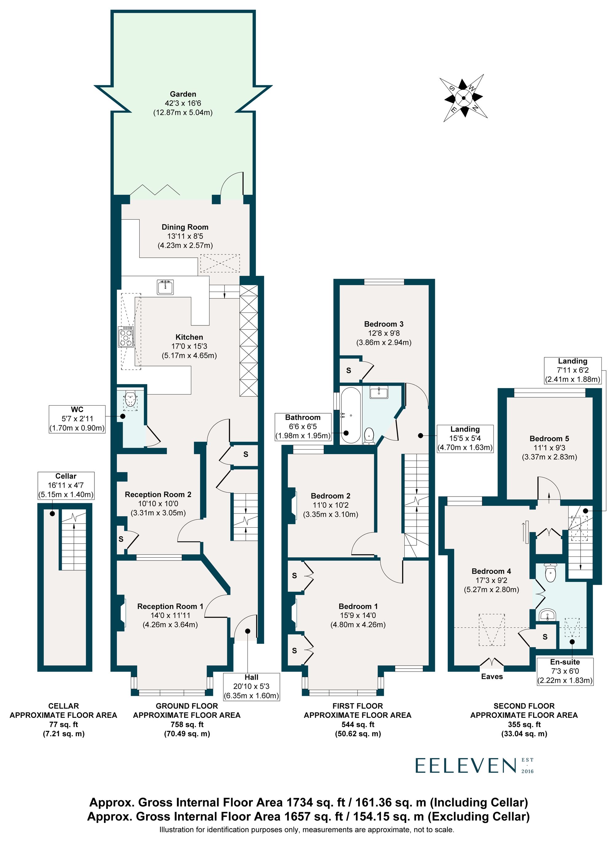 5 bed terraced house for sale in Beacontree Road, Bushwood, London, E11 - Property floorplan