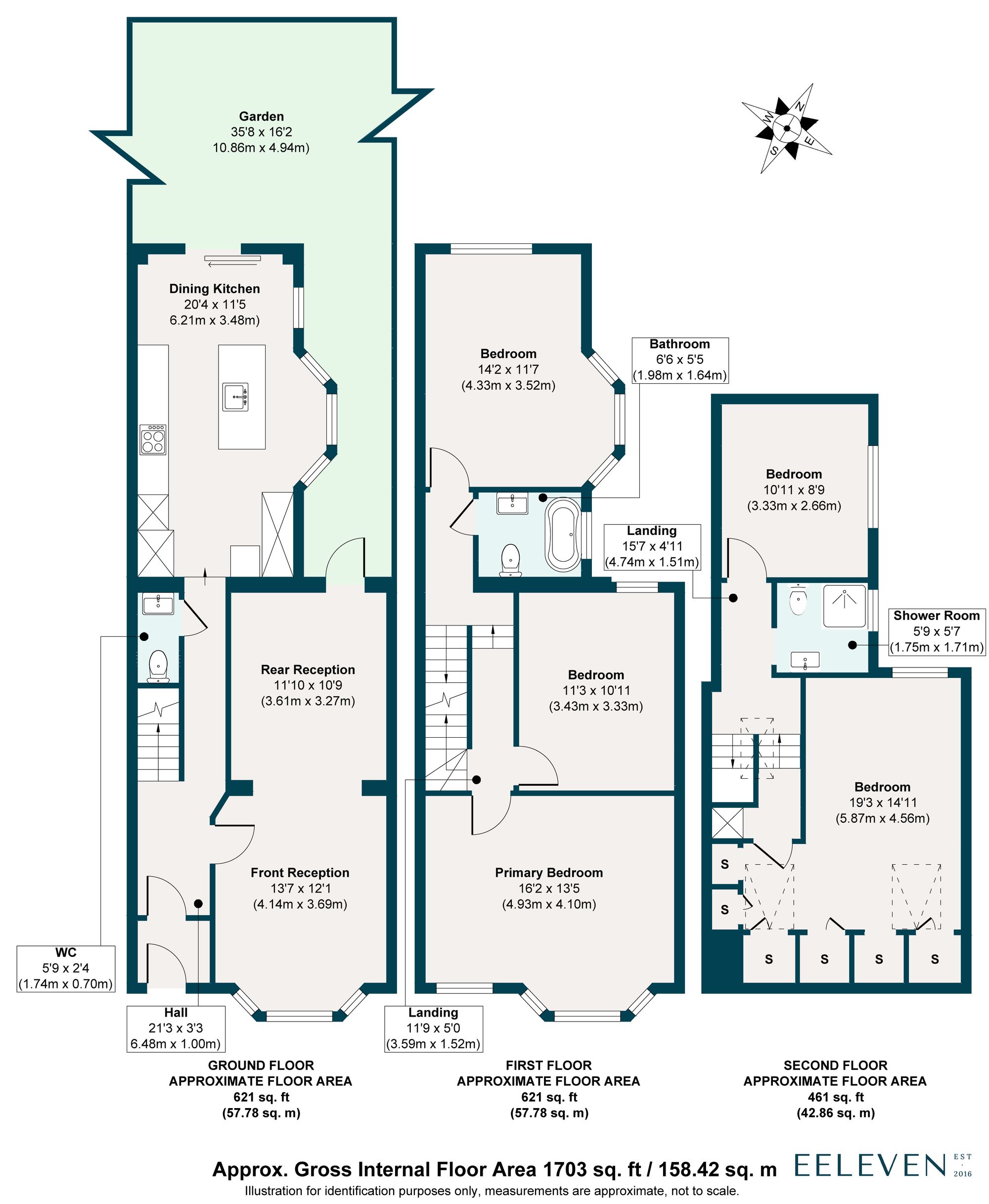 5 bed mid-terraced house for sale in Tyndall Road, Leyton, London, E10 - Property floorplan