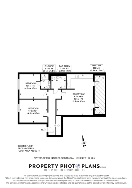 2 bed apartment for sale in Warton Court, All Saints Road, Acton, London, W3 - Property Floorplan