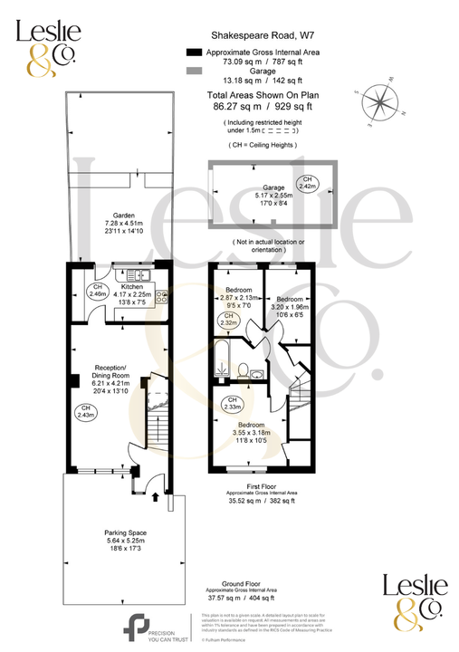 3 bed terraced house for sale in Shakespeare Road, Hanwell, W7 - Property Floorplan