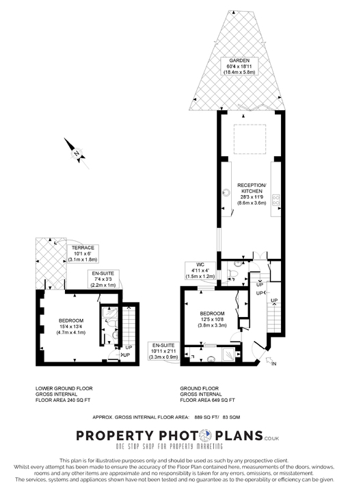 2 bed apartment to rent in Alfred Road, Acton, London, W3 - Property Floorplan