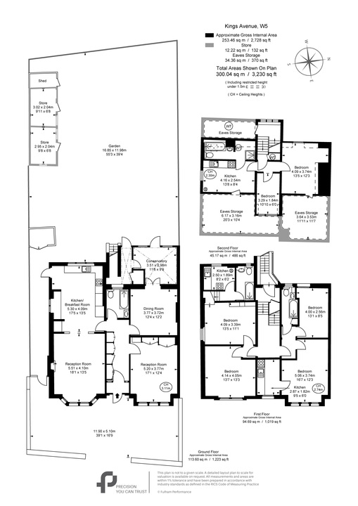 6 bed detached house for sale in Kings Avenue, Ealing, London, W5 - Property Floorplan