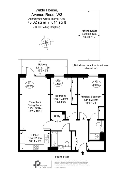 2 bed apartment to rent in Wilde House, Avenue Road, Acton, London, W3 - Property Floorplan