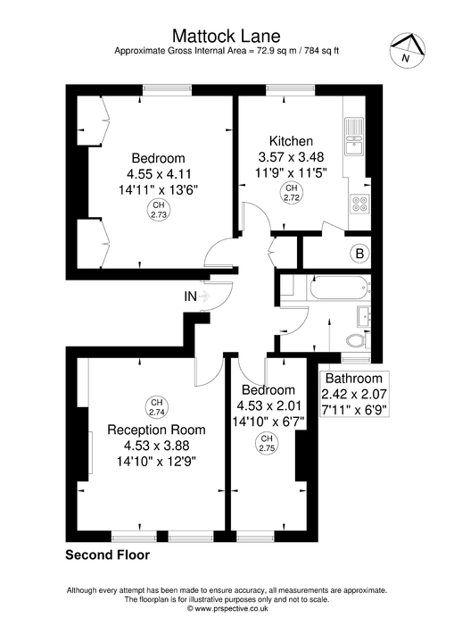 2 bed apartment for sale in Mattock Lane, Ealing, London, W5 - Property Floorplan