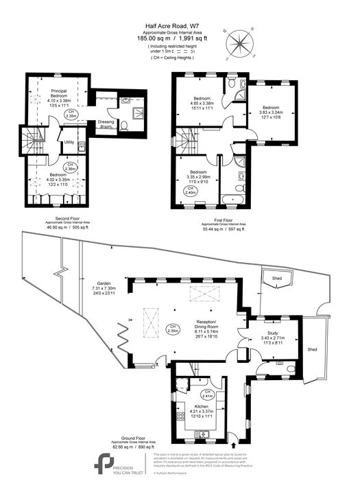 5 bed detached house for sale in Half Acre Road, Hanwell, London, W7 - Property Floorplan