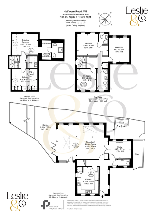 5 bed detached house for sale in Half Acre Road, Hanwell, London, W7 - Property Floorplan