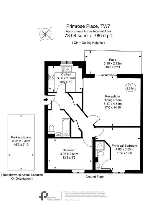 2 bed apartment for sale in Primrose Place, Isleworth - Property Floorplan