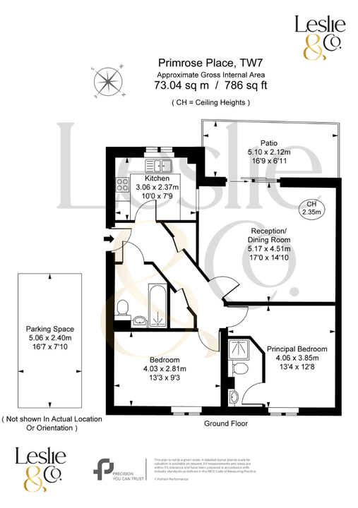 2 bed apartment for sale in Primrose Place, Isleworth - Property Floorplan