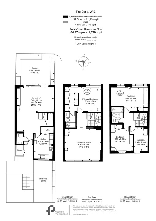 4 bed terraced house for sale in The Dene, Ealing, London, W13 - Property Floorplan