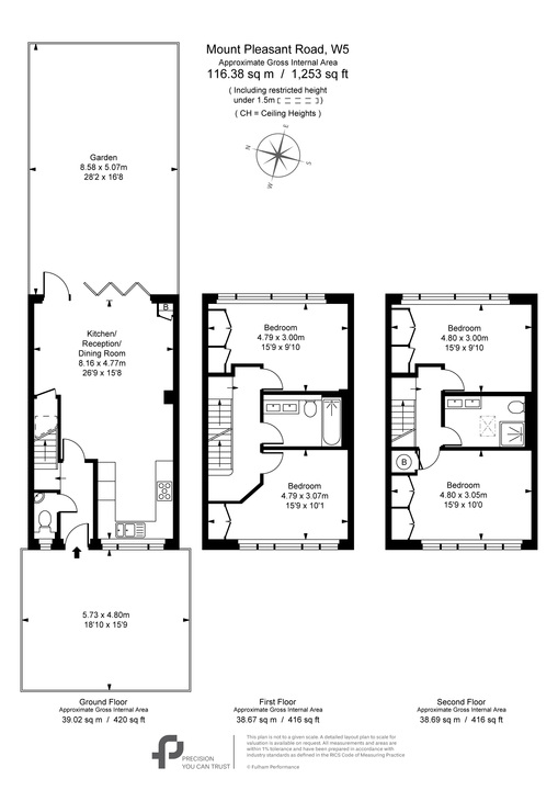 4 bed terraced house for sale in Mount Pleasant Road, Ealing, London, W5 - Property Floorplan