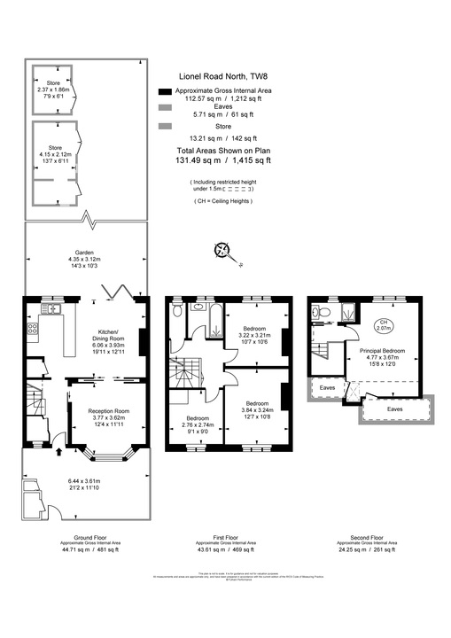 4 bed house to rent in Lionel Road North, Ealing, London - Property Floorplan