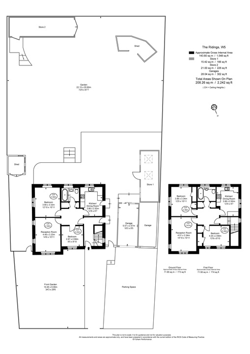 4 bed detached house for sale in The Ridings, Ealing, London, W5 - Property Floorplan