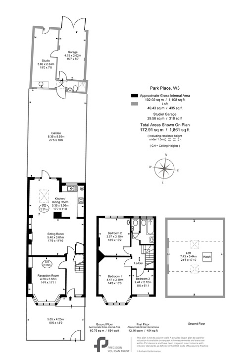 3 bed terraced house for sale in Park Place, Acton, London, W3 - Property Floorplan