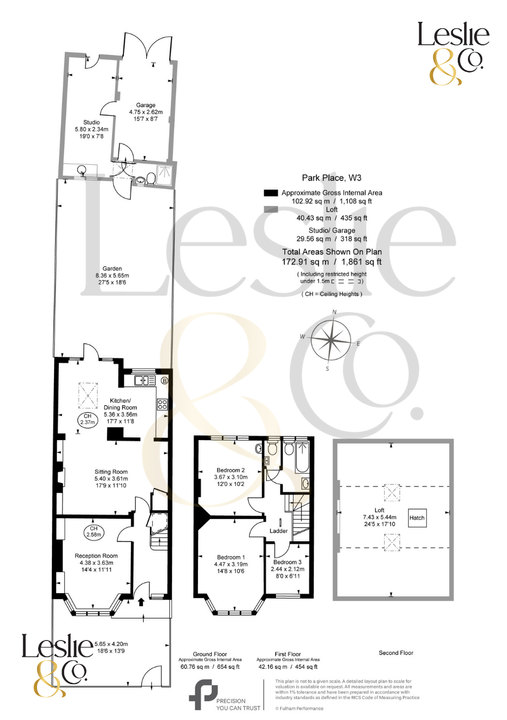 3 bed terraced house for sale in Park Place, Acton, London, W3 - Property Floorplan