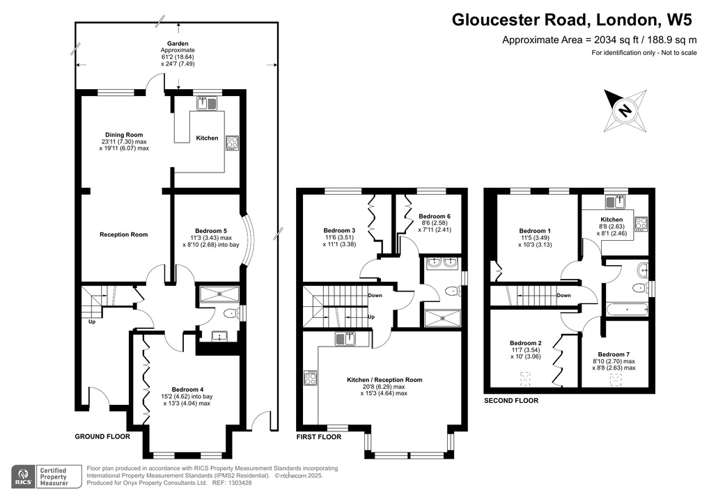 6 bed semi-detached house for sale in Gloucester Road, Ealing, London, W5 - Property Floorplan