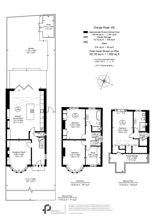 4 bed semi-detached house for sale in Grange Road, Ealing, London, W5 - Property Floorplan