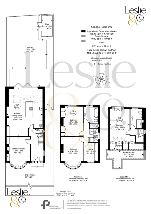 4 bed semi-detached house for sale in Grange Road, Ealing, London, W5 - Property Floorplan